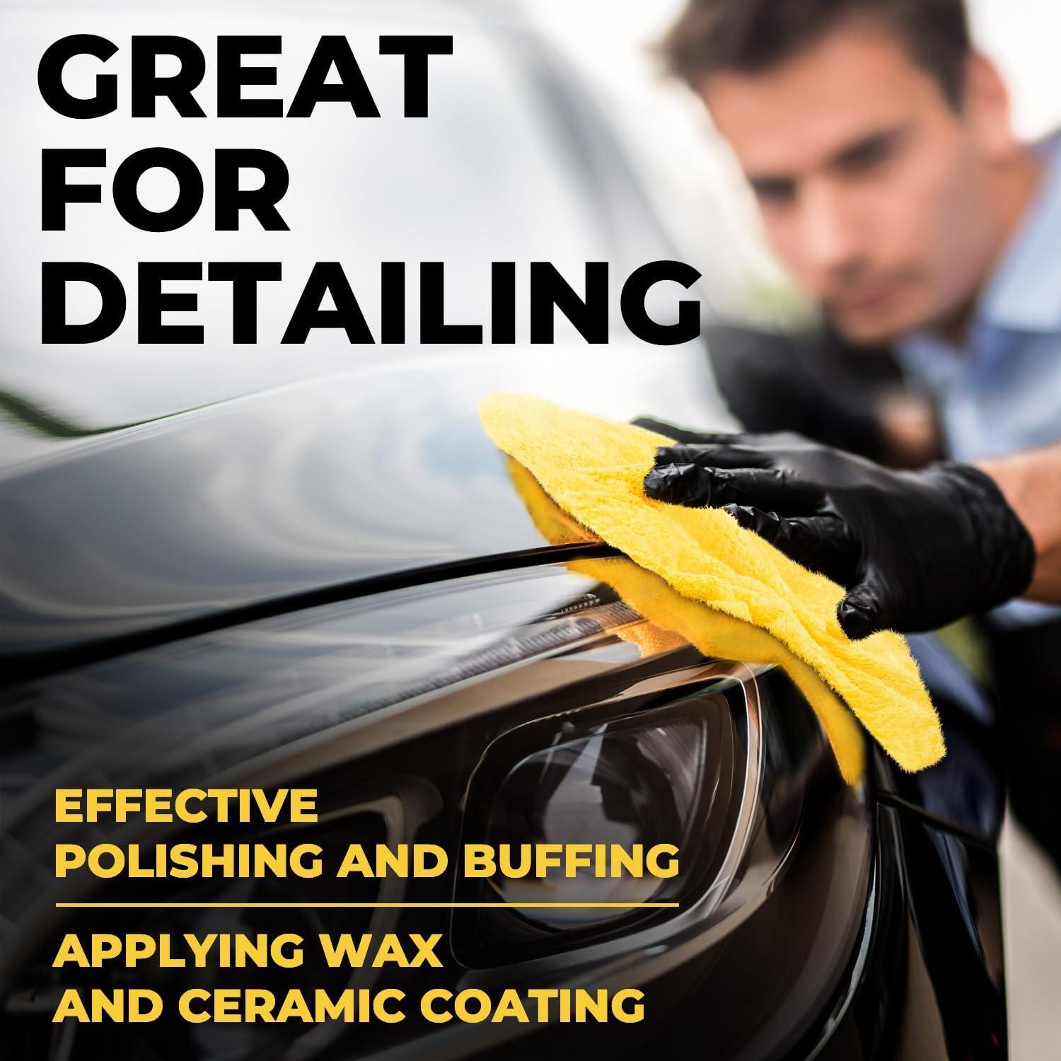 Toallas de Microfibra Sin Bordes Mighty Cleaner - 6 Piezas 30x30cm