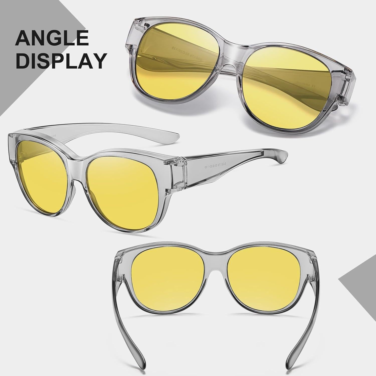 Gafas de sol HAOLOTA Fit Over polarizadas UV para mujeres