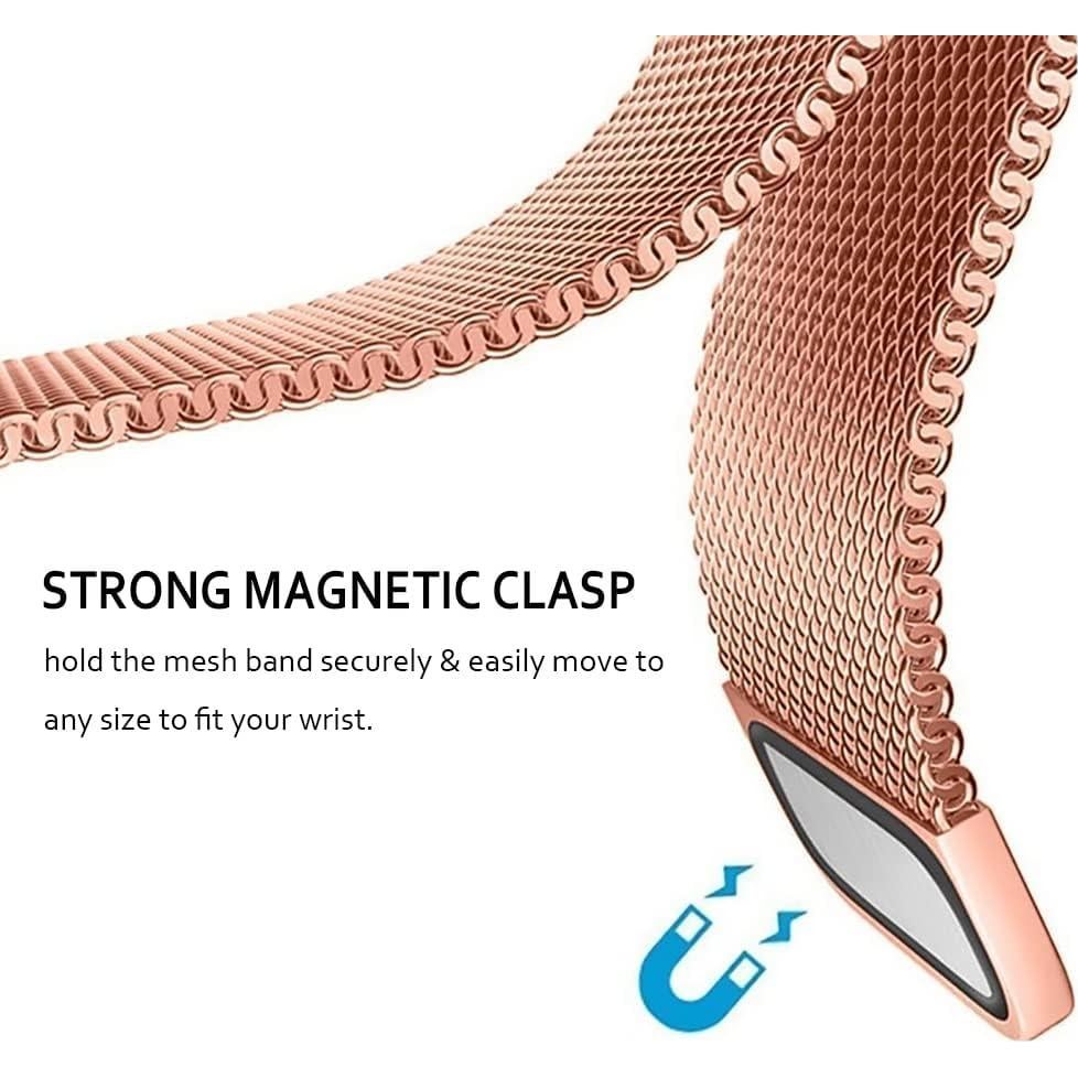 Correa de malla magnética 20 mm DMVEIMAL para smartwatch