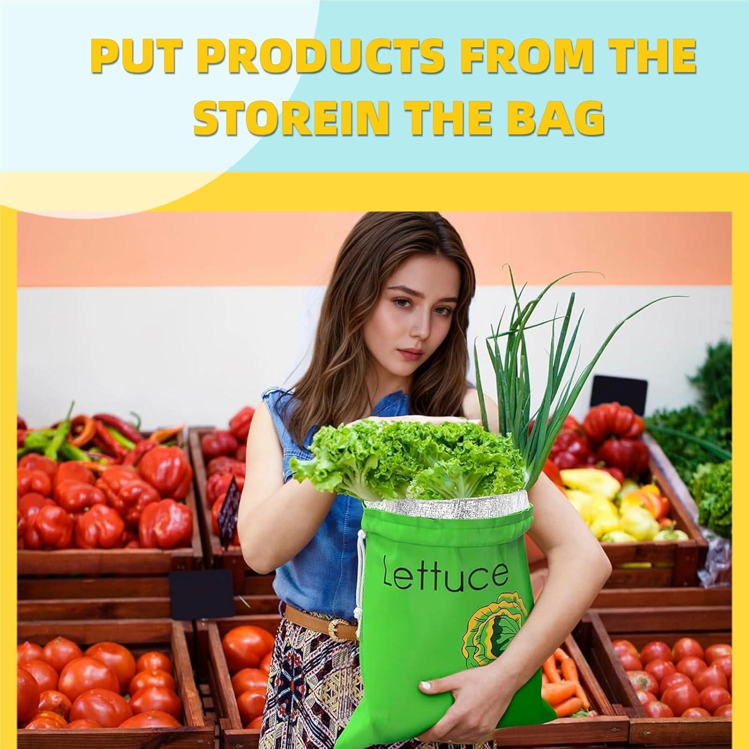 Bolsas Reutilizables TinyCharms para Almacenamiento Fresco 3 Pcs