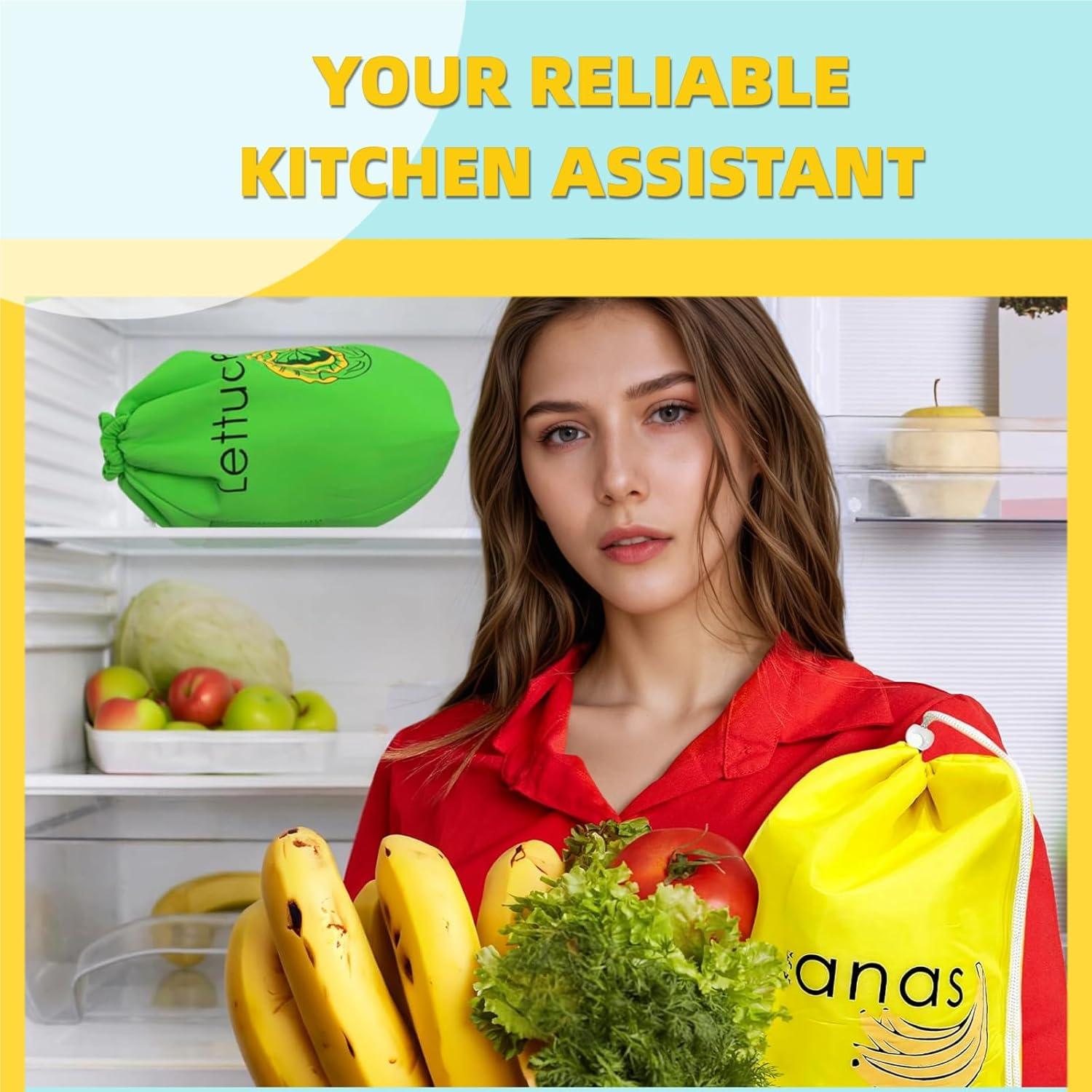 Bolsas Reutilizables TinyCharms para Almacenamiento Fresco 3 Pcs