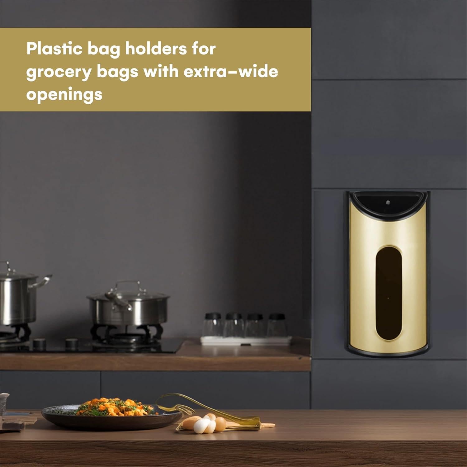 Dispensador de Bolsas de Plástico Greenco - Acero Inoxidable Cepillado