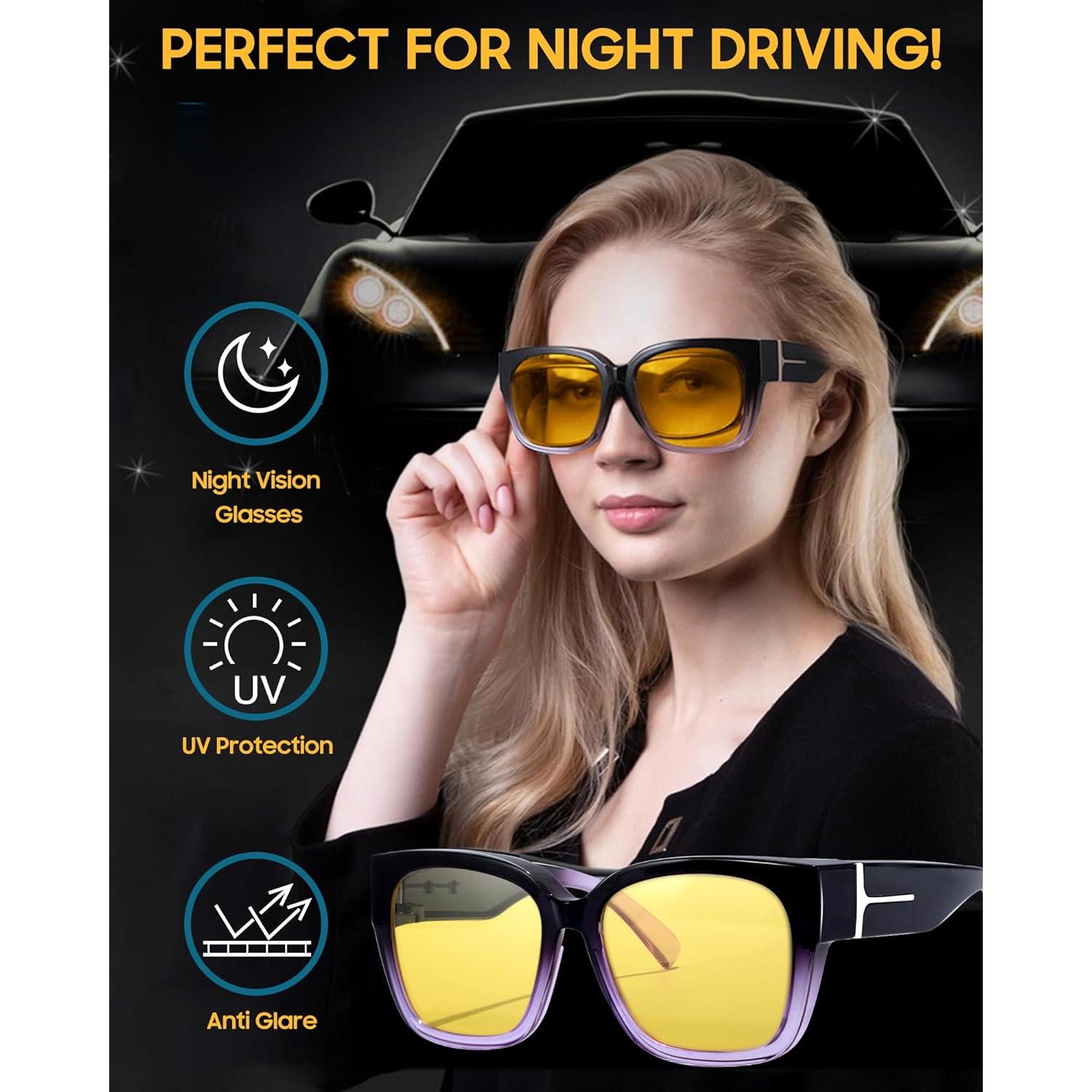 Gafas de Visión Nocturna LVIOE Polarizadas para Mujeres