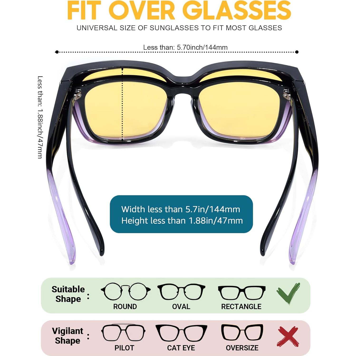 Gafas de Visión Nocturna LVIOE Polarizadas para Mujeres