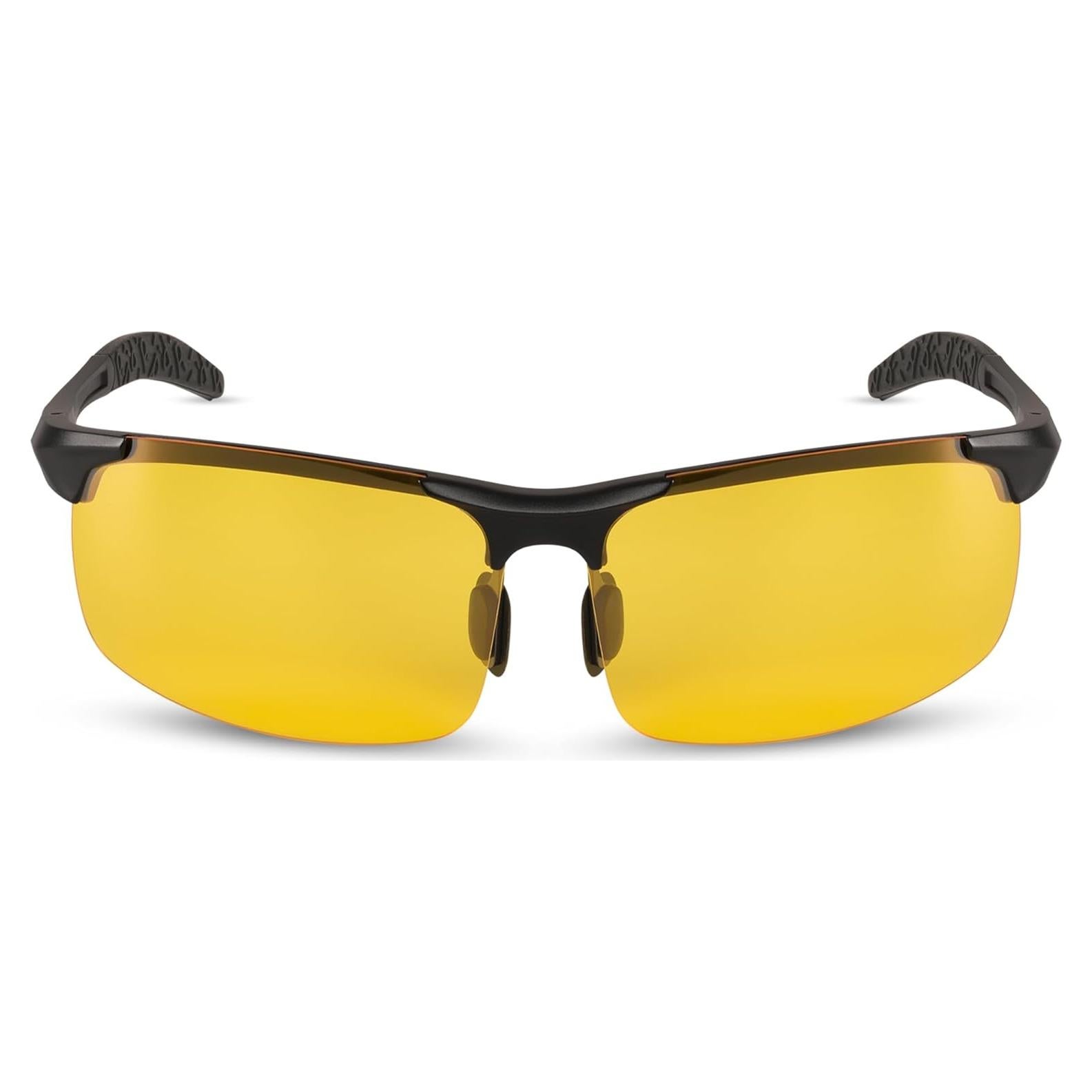 Gafas de Visión Nocturna Ambeye UV400 Antirreflejo Lente Amarillo