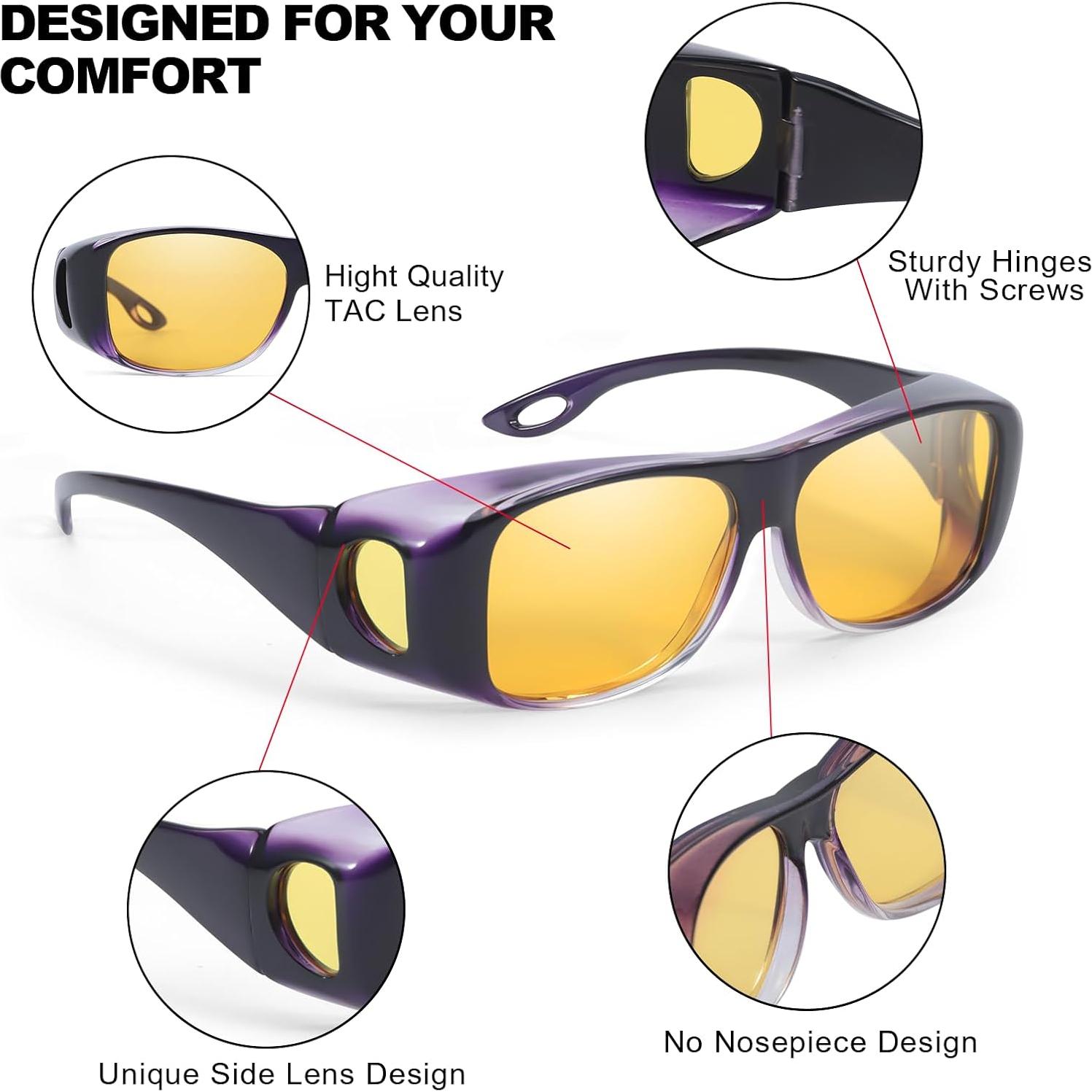 Gafas de Visión Nocturna Polarizadas Fit Over IF8143