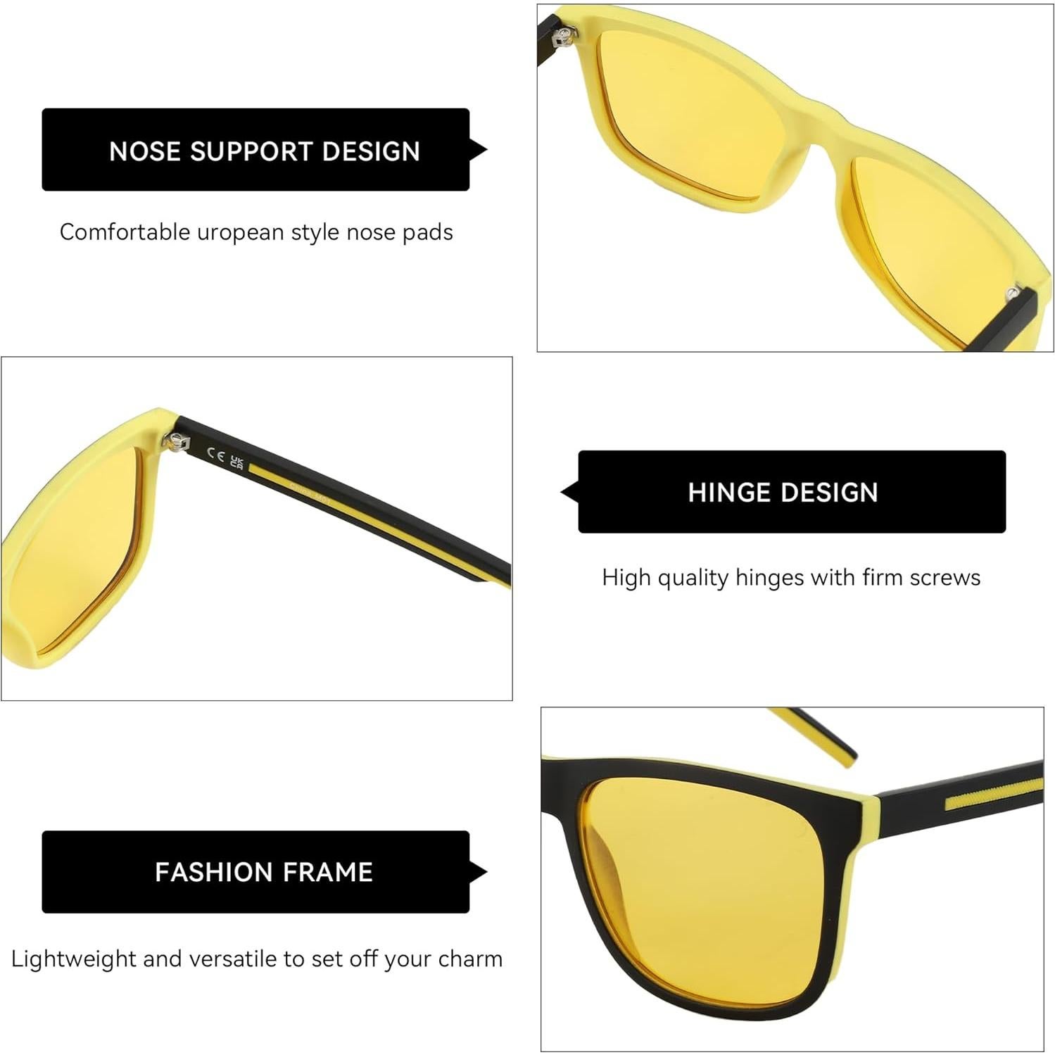 Gafas de sol polarizadas ZENOTTIC para hombres UV400 TR90