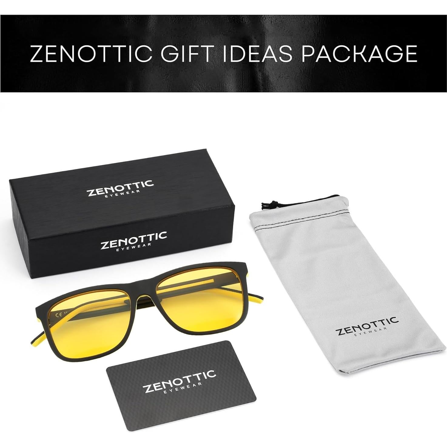 Gafas de sol polarizadas ZENOTTIC para hombres UV400 TR90