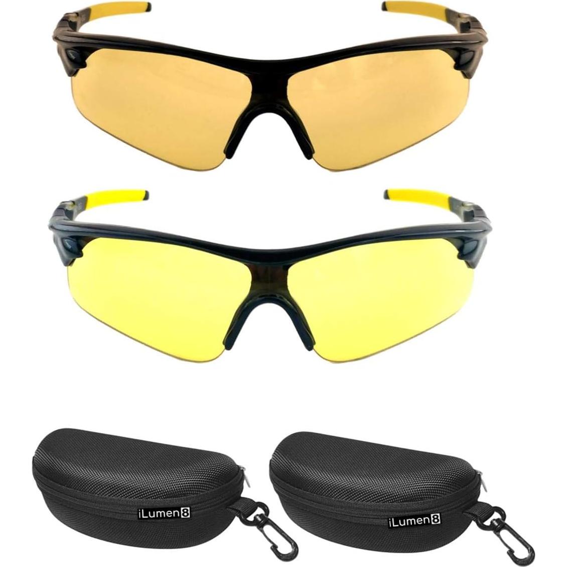 Gafas Antirreflejo para Conducir de Noche iLumen8 - 2 Pares