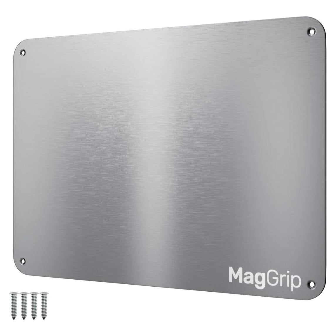 Placa Magnética Acero Inoxidable MagGrip 22.86x16.51cm Adhesiva
