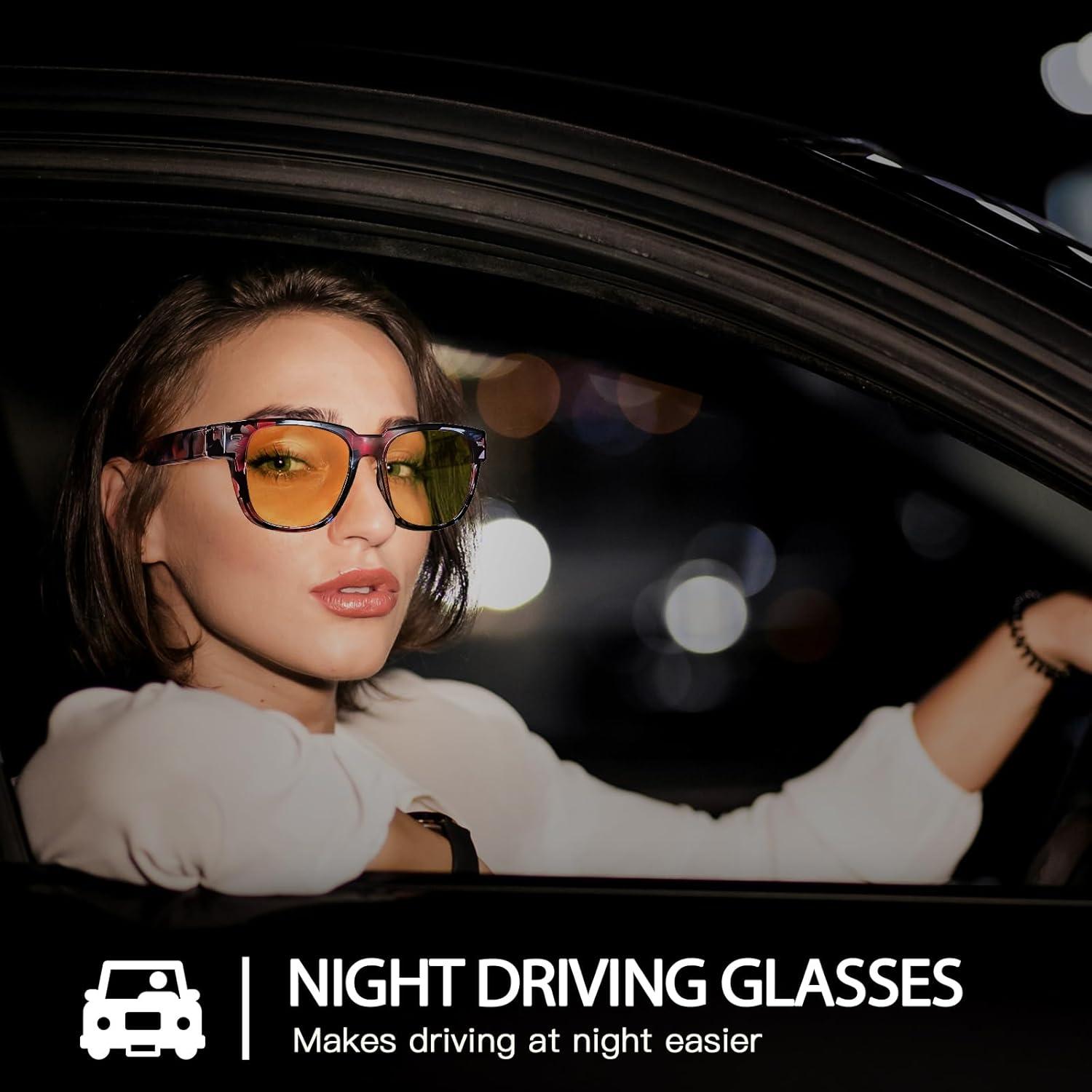 Gafas Amarillas SIPHEW para Conducir de Noche Antirreflejo