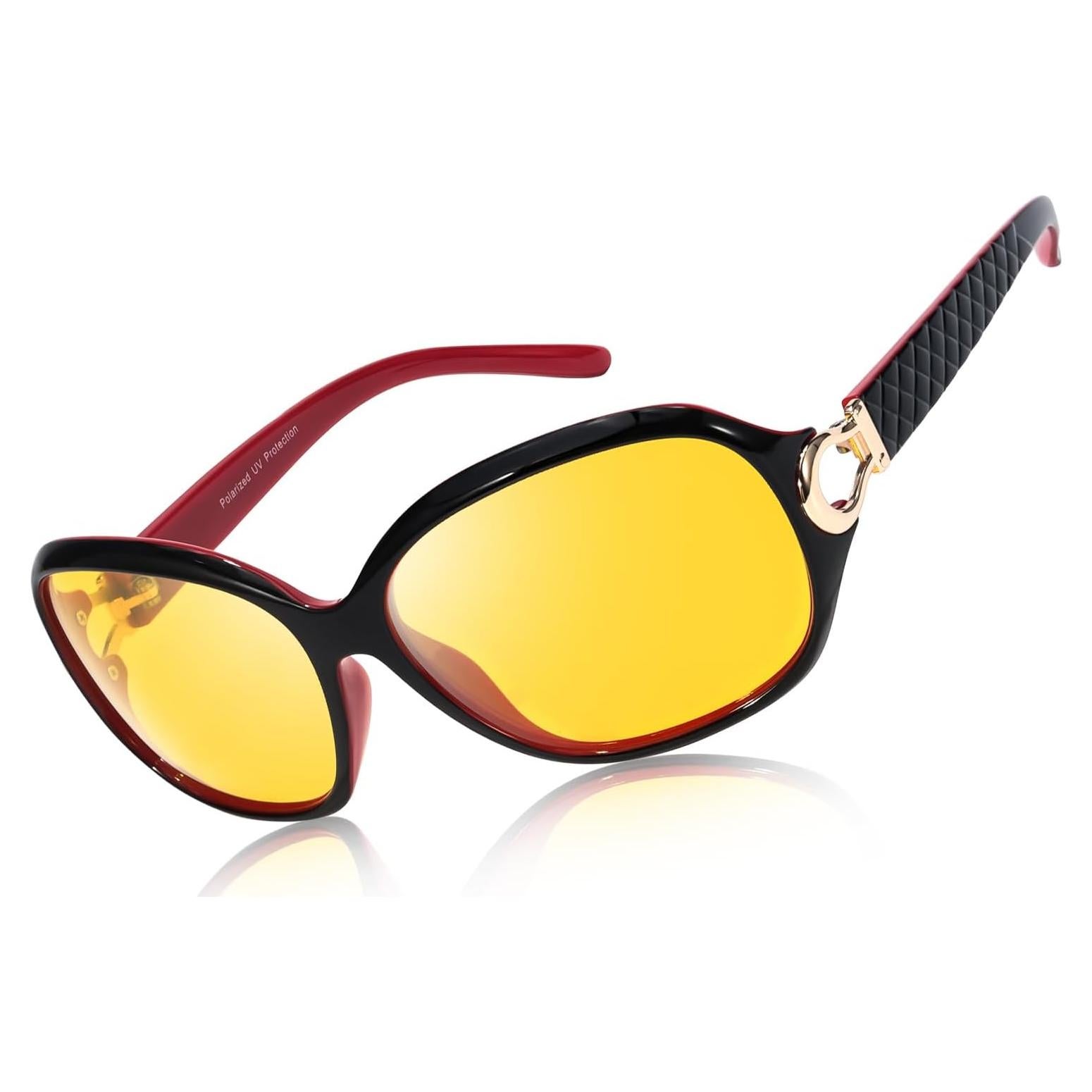 Gafas de Visión Nocturna TJUTR Lentes Amarillas Polarizadas