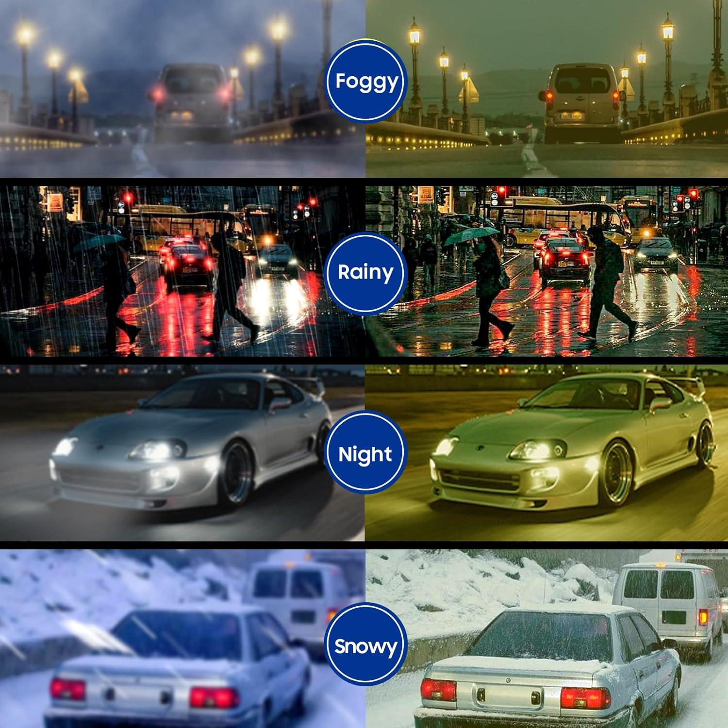 Gafas de Conducir Nocturna Xfeel Antirreflejo Amarillas