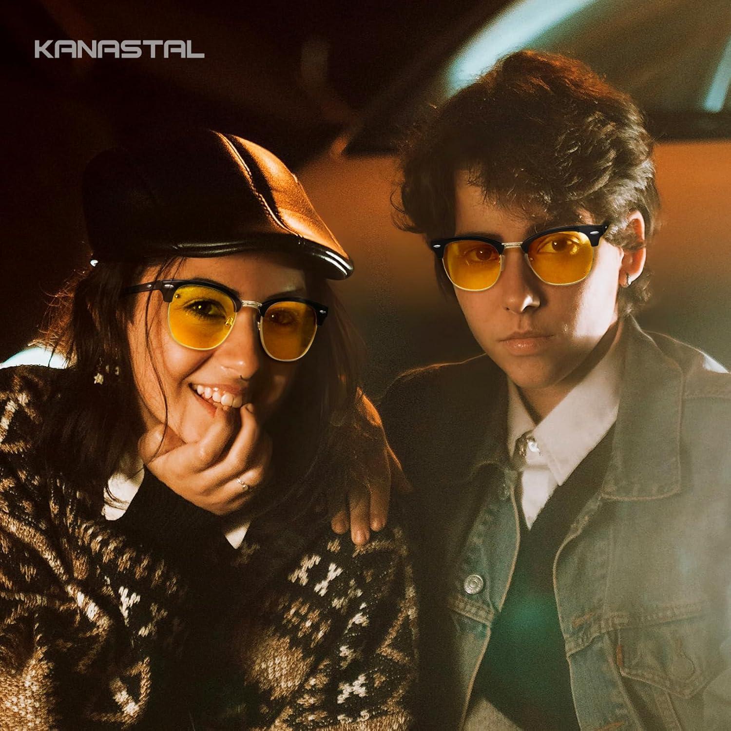 Gafas de sol KANASTAL UV400 semi sin montura para hombres y mujeres