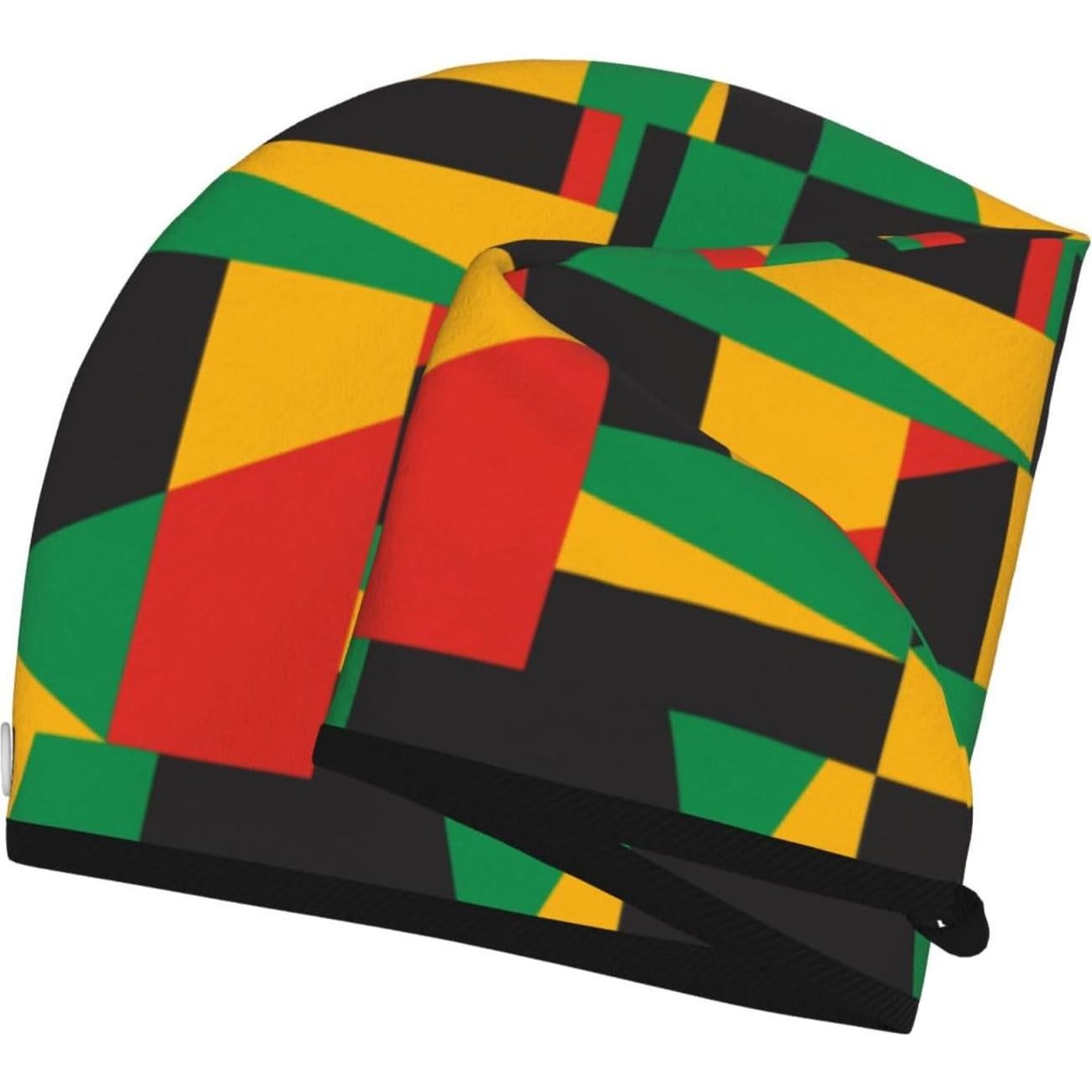 Toalla para el Cabello de Microfibra famliihw Geometría Abstracta 64x26 cm