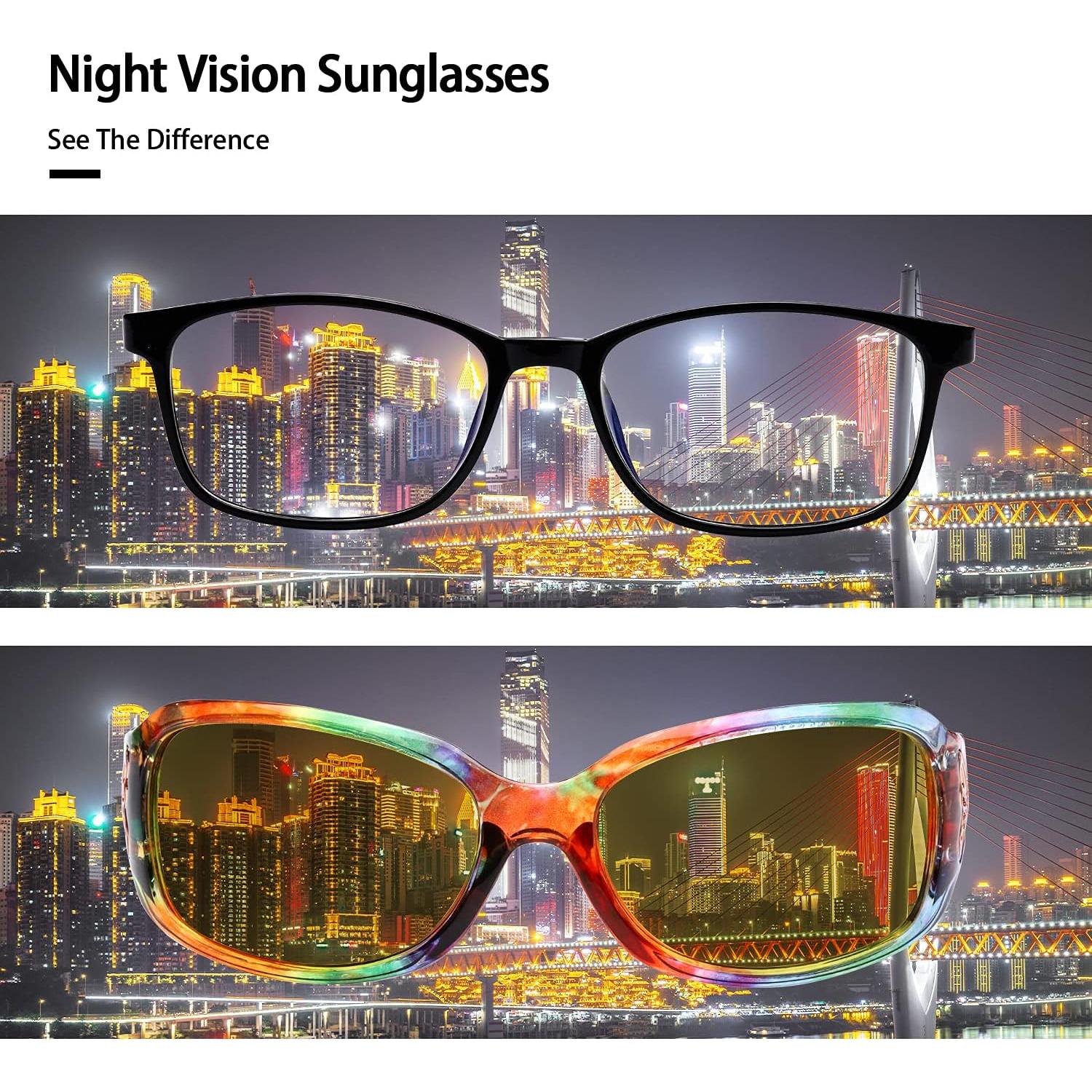 Gafas de Visión Nocturna LVIOE para Mujeres Tinte Amarillo