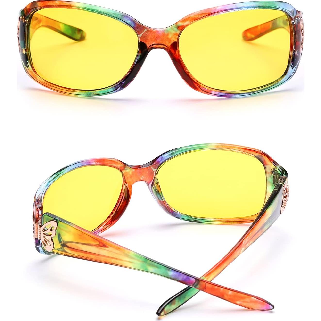 Gafas de Visión Nocturna LVIOE para Mujeres Tinte Amarillo