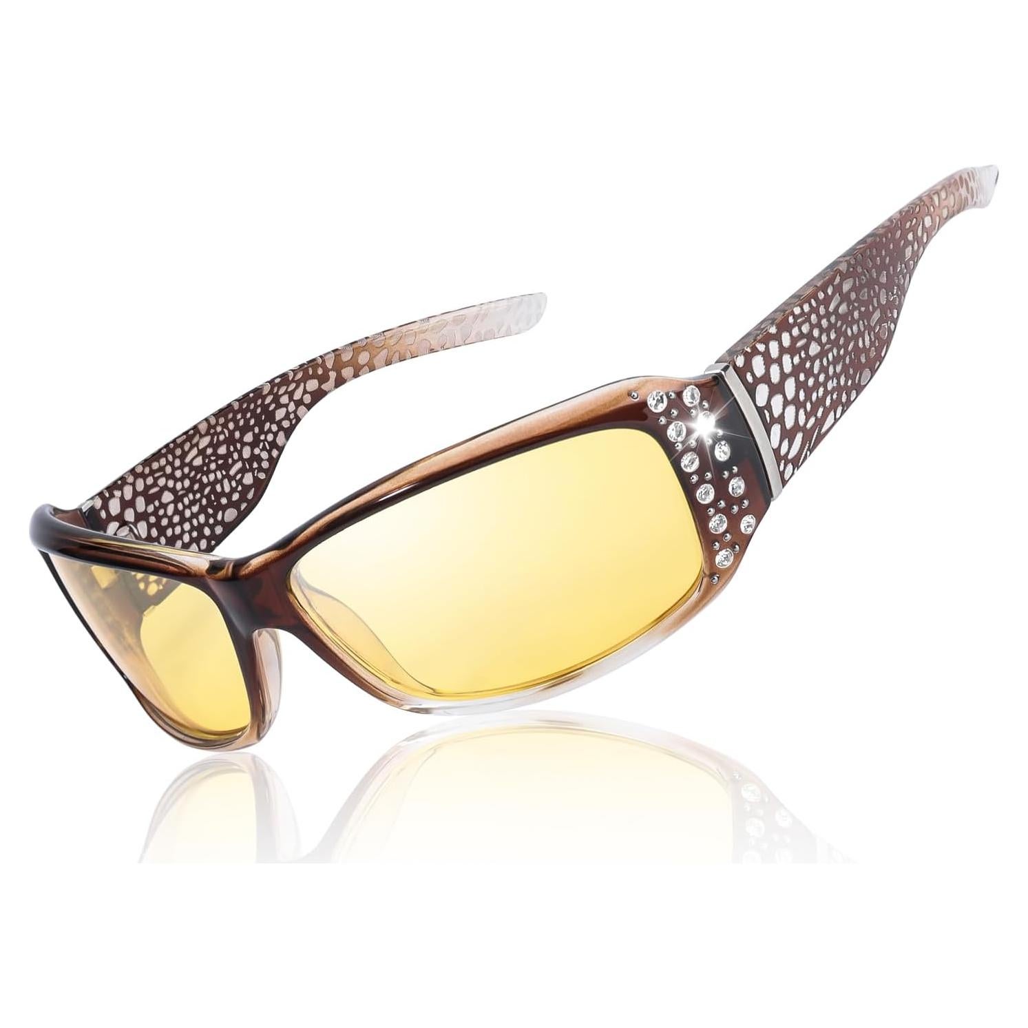 Gafas de Visión Nocturna TJUTR para Conducir - Lentes Amarillos Polarizados