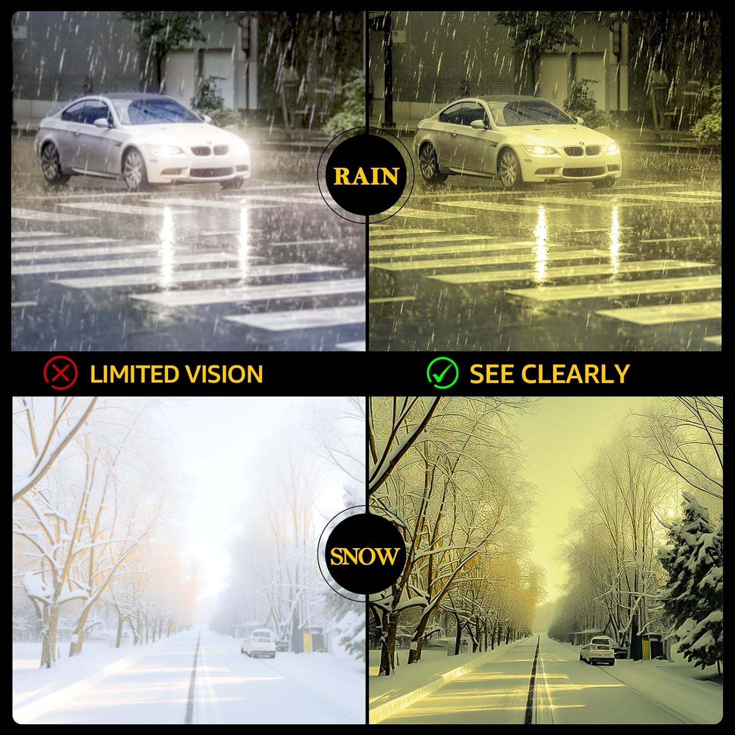 Gafas de Visión Nocturna TJUTR para Conducir - Lentes Amarillos Polarizados