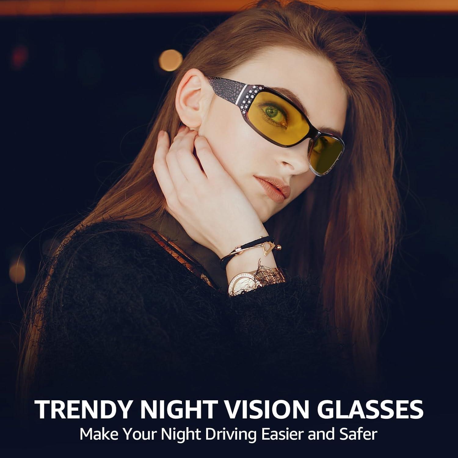 Gafas de Visión Nocturna TJUTR para Conducir - Lentes Amarillos Polarizados