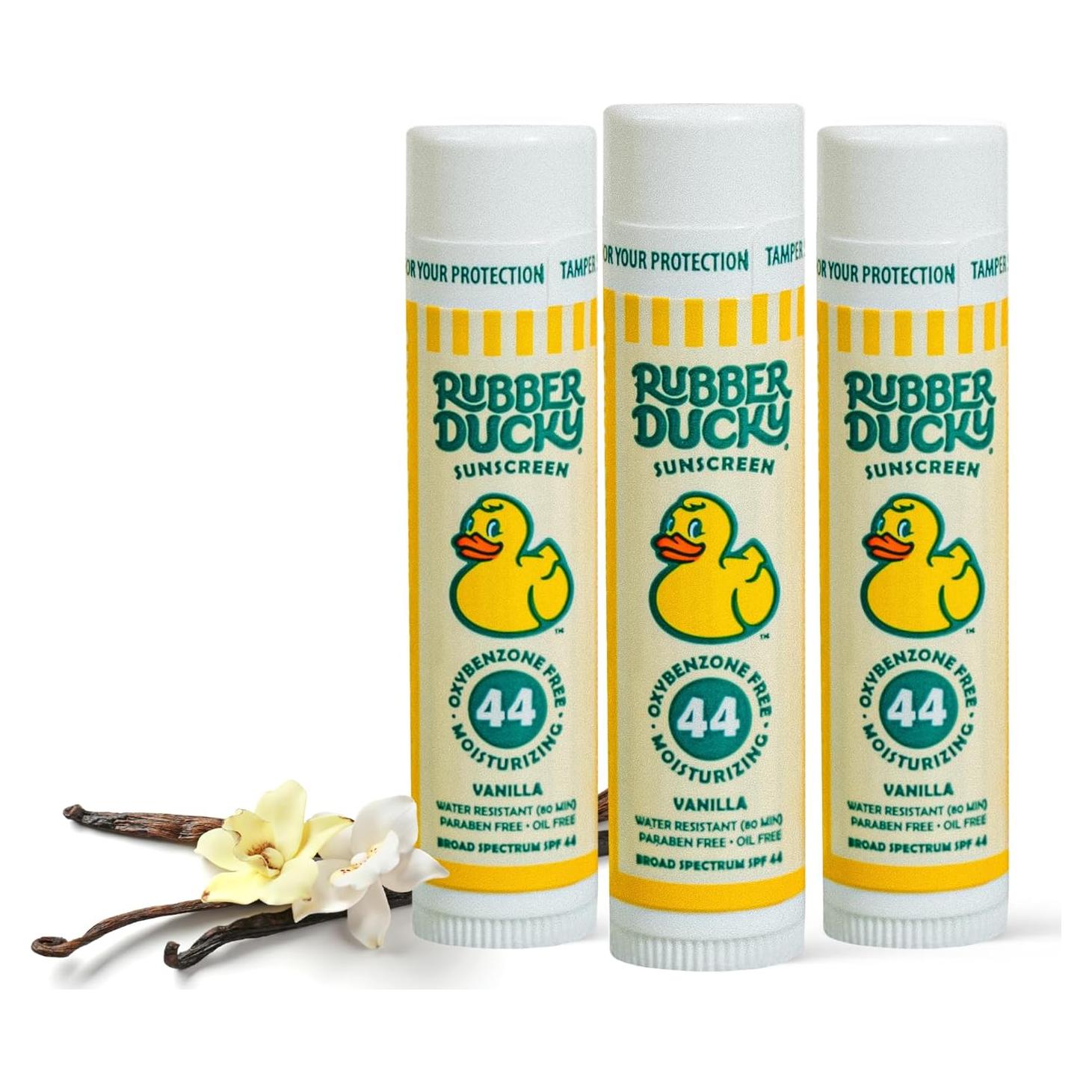 Bálsamo Labial Patito de Goma SPF 44 Vainilla 3 Unidades