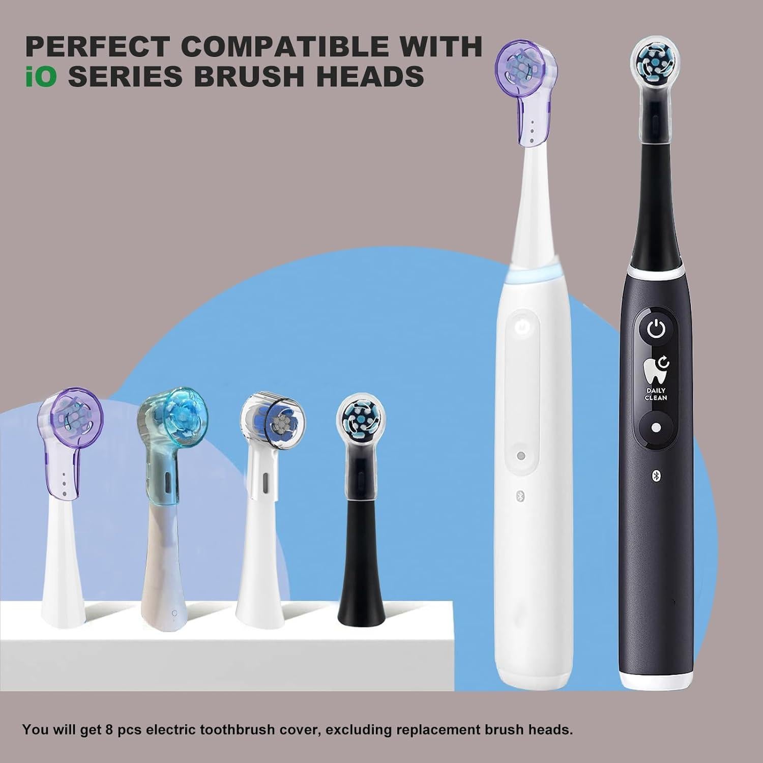 Cubiertas a Prueba de Polvo ASYH para Cepillos Oral B - 8 Pcs