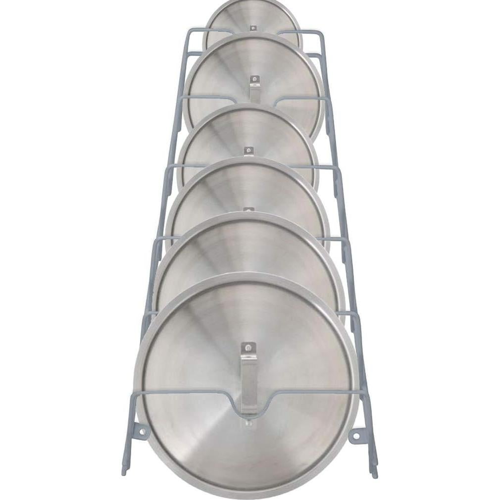 Organizador de Tapas de Olla Evelots 2 en 1 Negro - Estante de Puerta