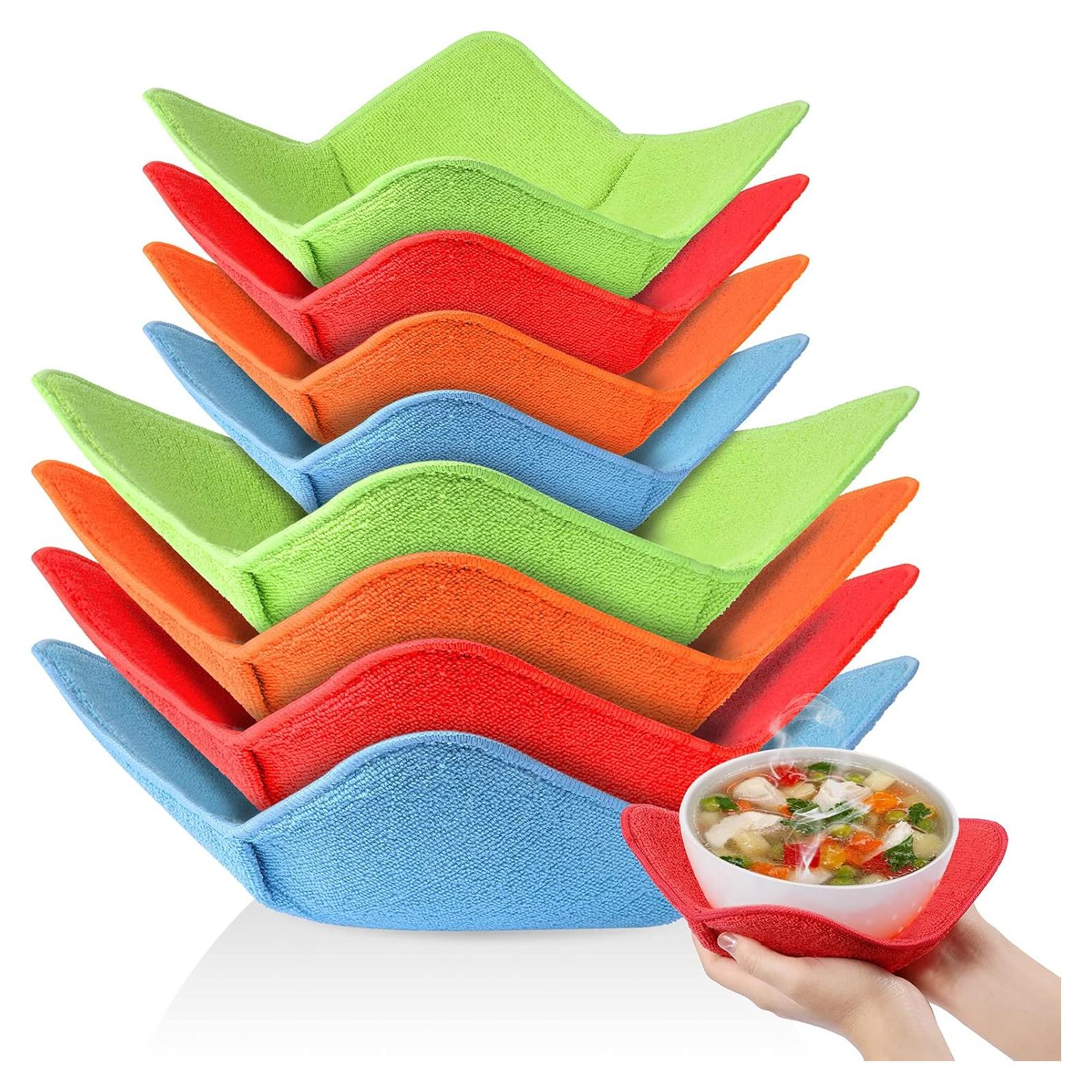 8 Sujetadores de Tazones Calientes Patelai - Microfibra Clásica