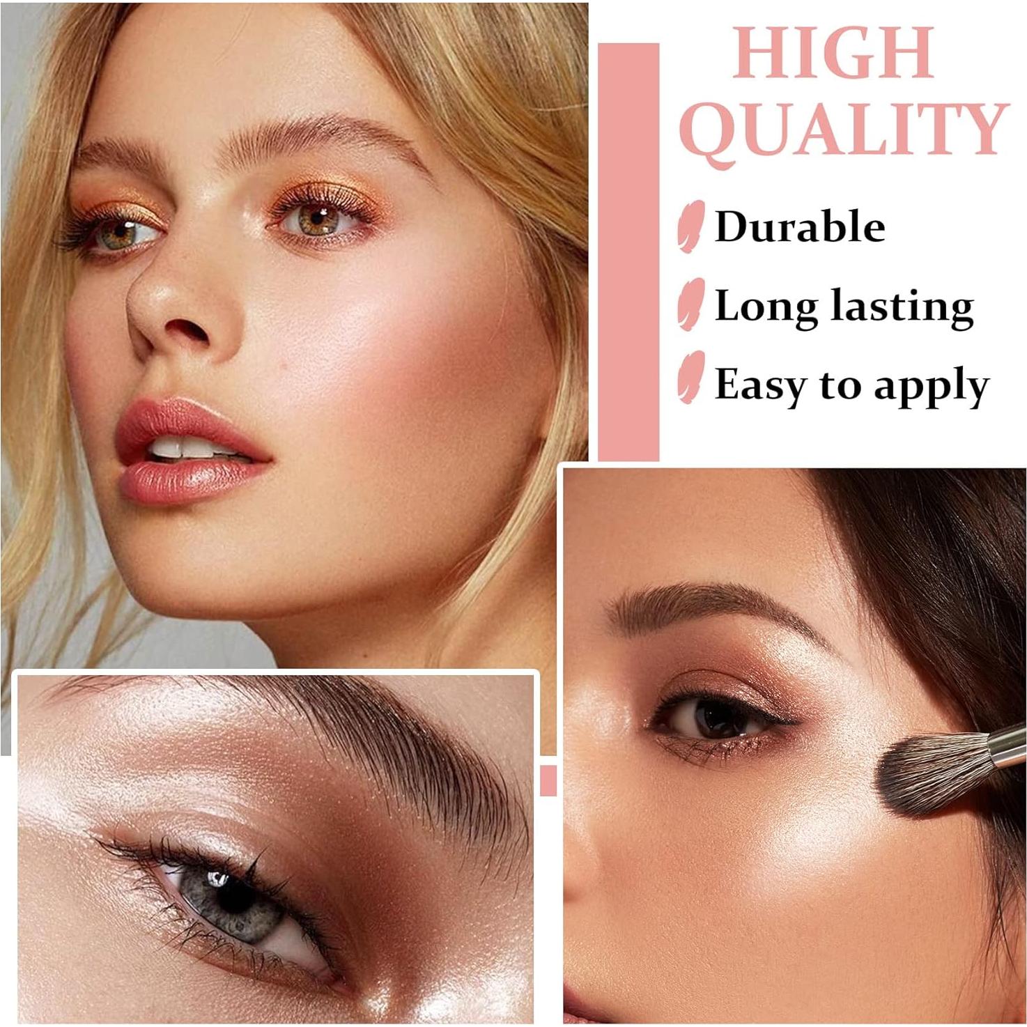 Paleta de Maquillaje Iluminador XINGXYUEL 28g Blanco Perla