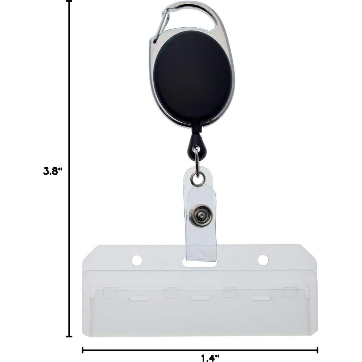 Paquete de 2 Carabinas ID Especialista con Sujetador de Tarjeta