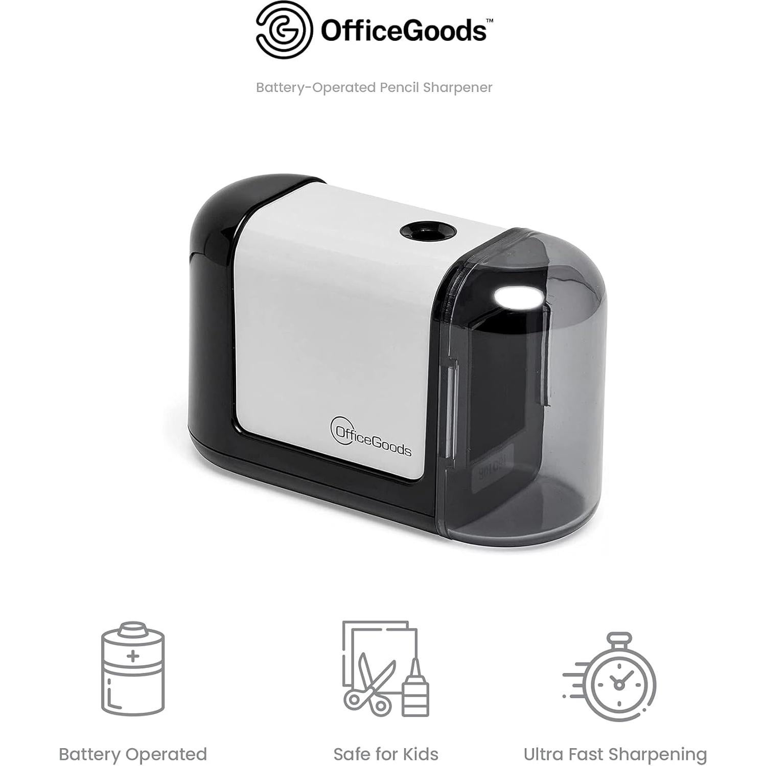 Sacapuntas Eléctrico OfficeGoods S3P - Portátil y Compacto