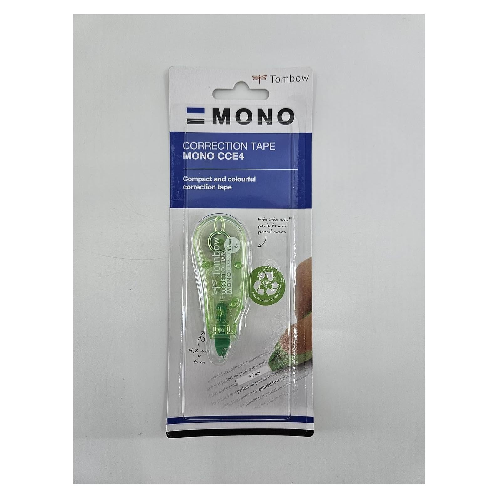 Cinta de Corrección Tombow 4.2 mm x 6 m Verde Transparente