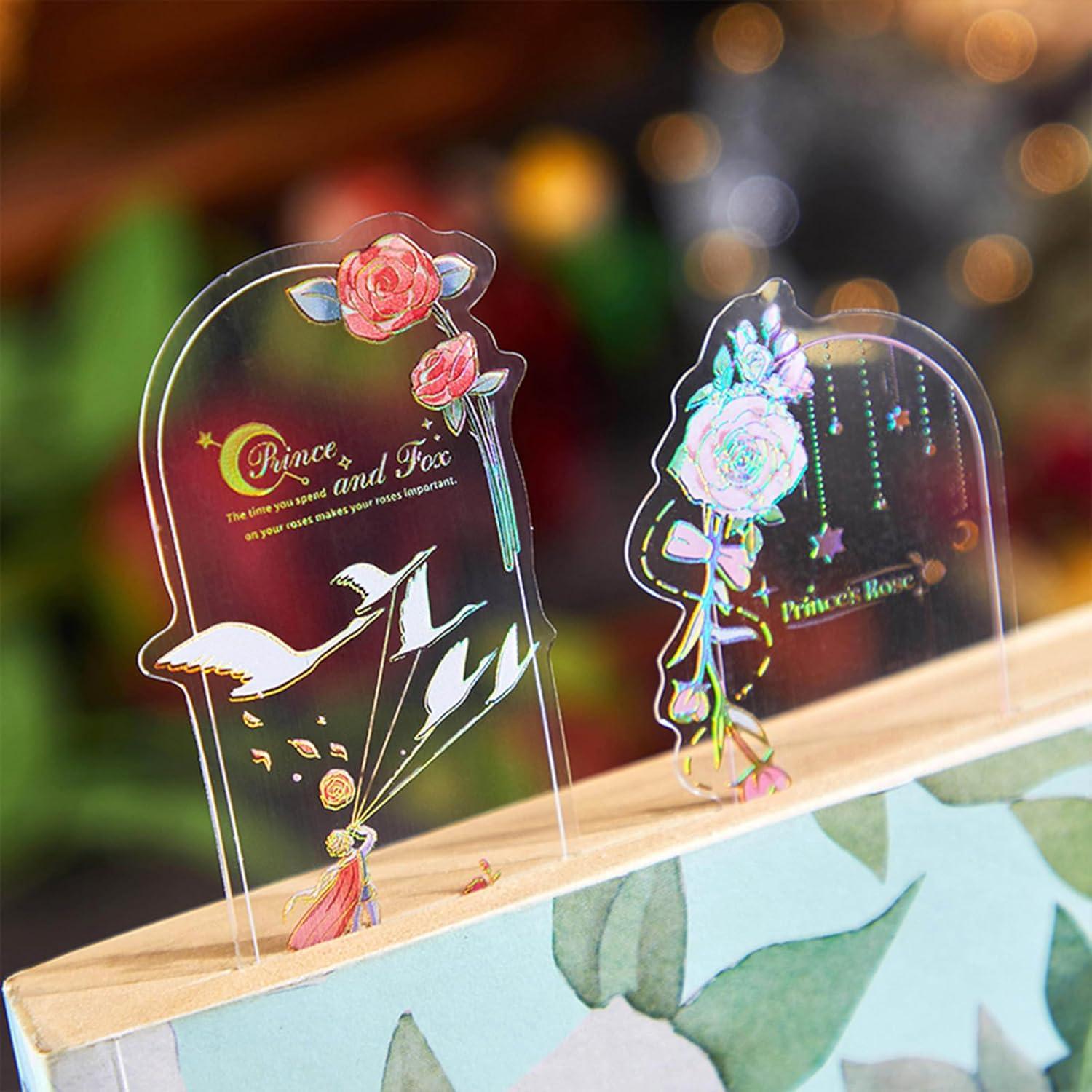 40 Marcadores Holográficos Lora Rossie Transparentes PVC