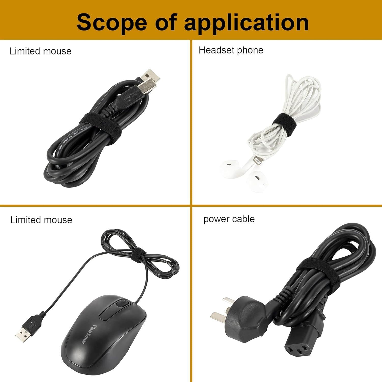 Cinta de sujeción reutilizable XINYIBO 1/2" (22.86m) negra