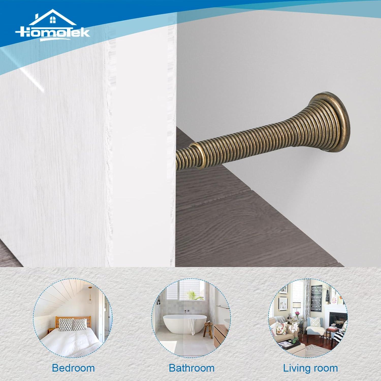 Topes de Puerta Telescópicos HOMOTEK 2 Piezas Brass Antiguo