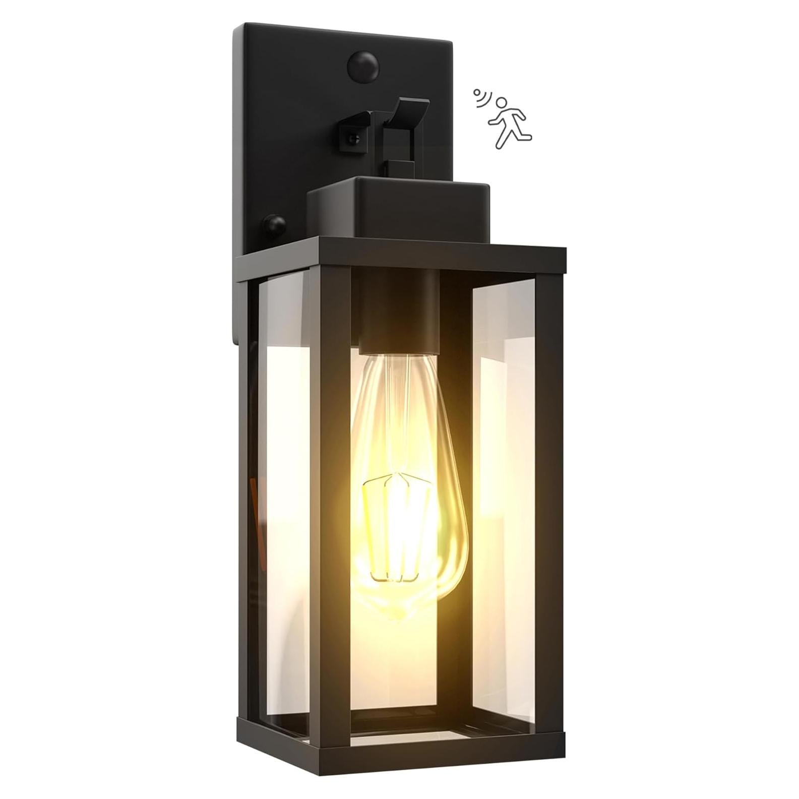 Lámpara de Pared Exterior Kainozoic con Sensor de Movimiento 37cm