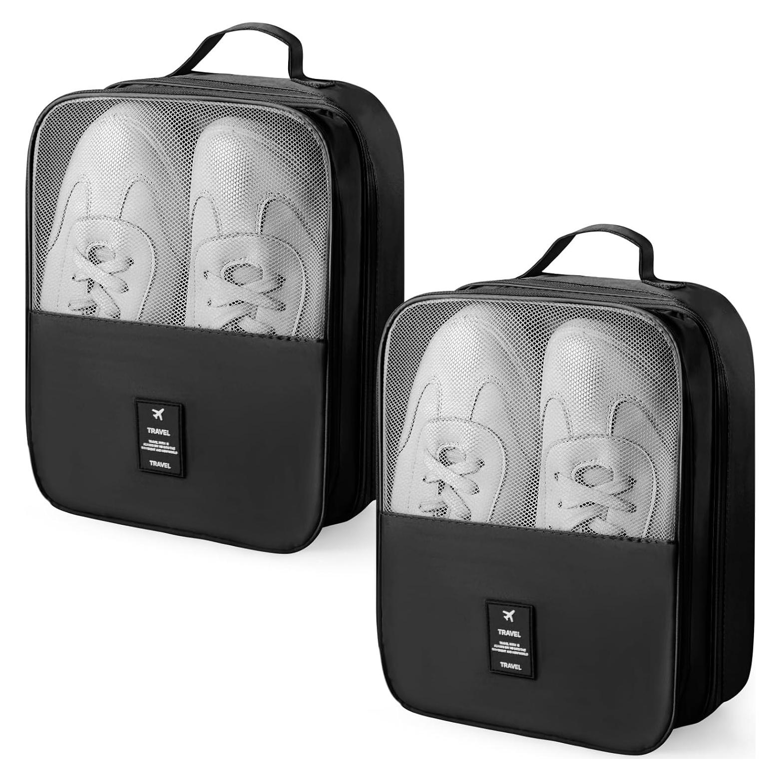 Bolsas para Zapatos Windyun - 2 Pcs, Negro, Viaje y Almacenaje