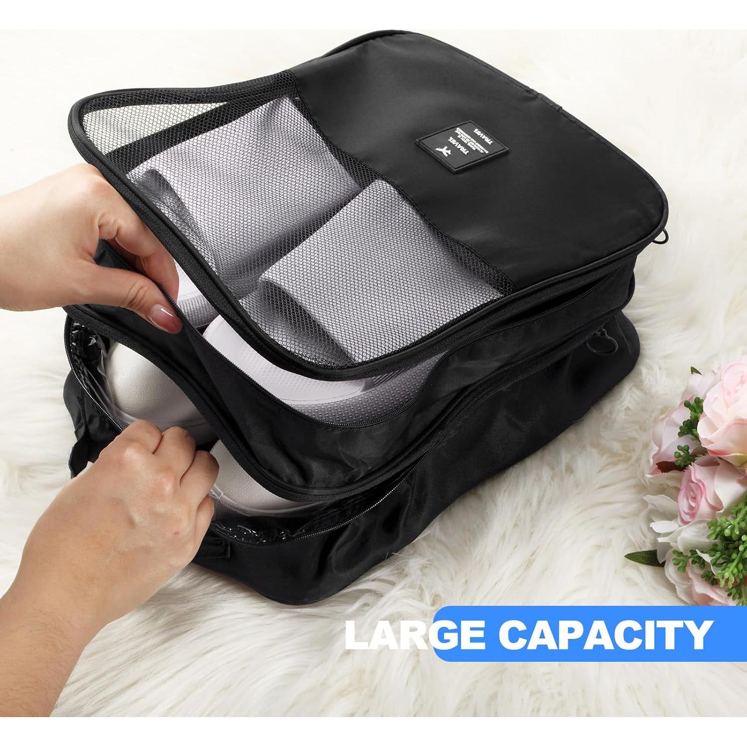 Bolsas para Zapatos Windyun - 2 Pcs, Negro, Viaje y Almacenaje