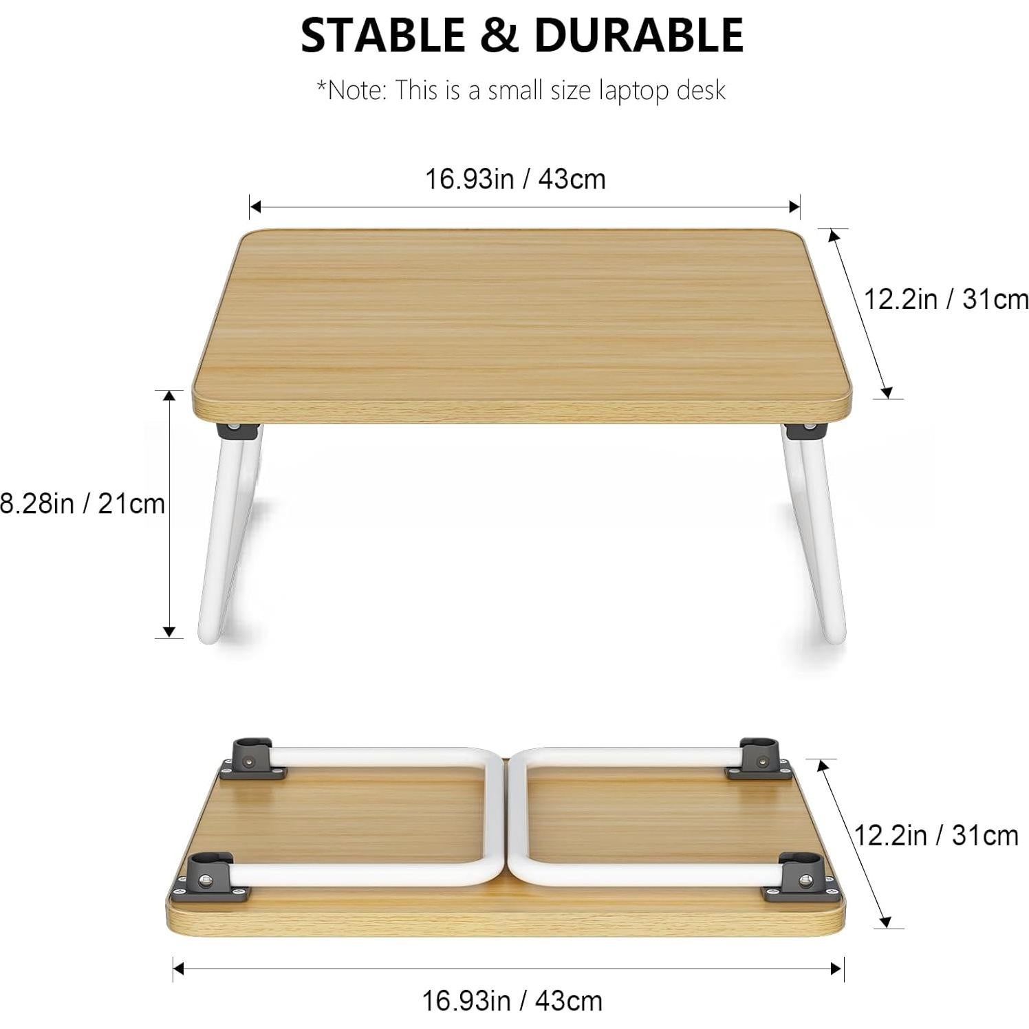 Bandeja Plegable para Computadora Portátil Promitop Beige
