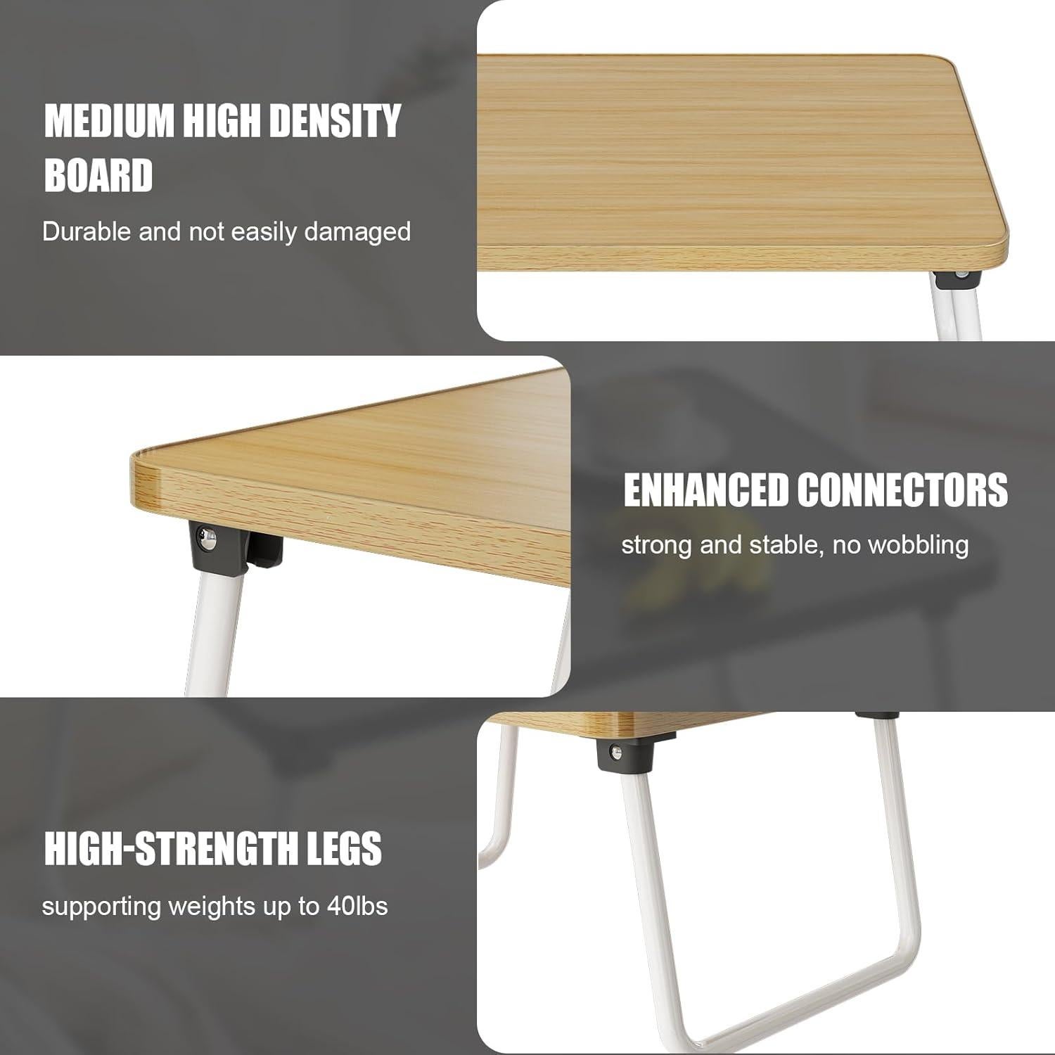 Bandeja Plegable para Computadora Portátil Promitop Beige