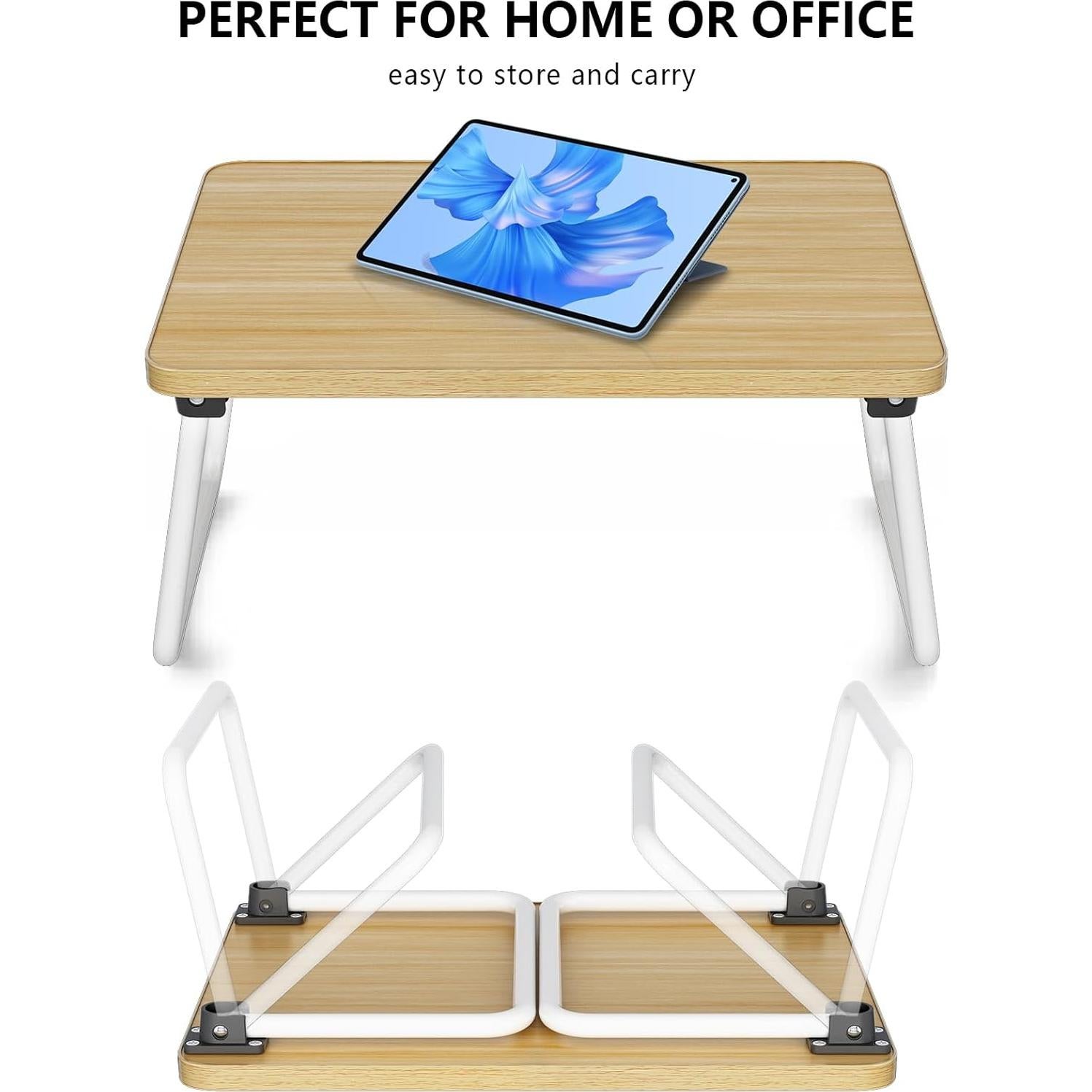 Bandeja Plegable para Computadora Portátil Promitop Beige