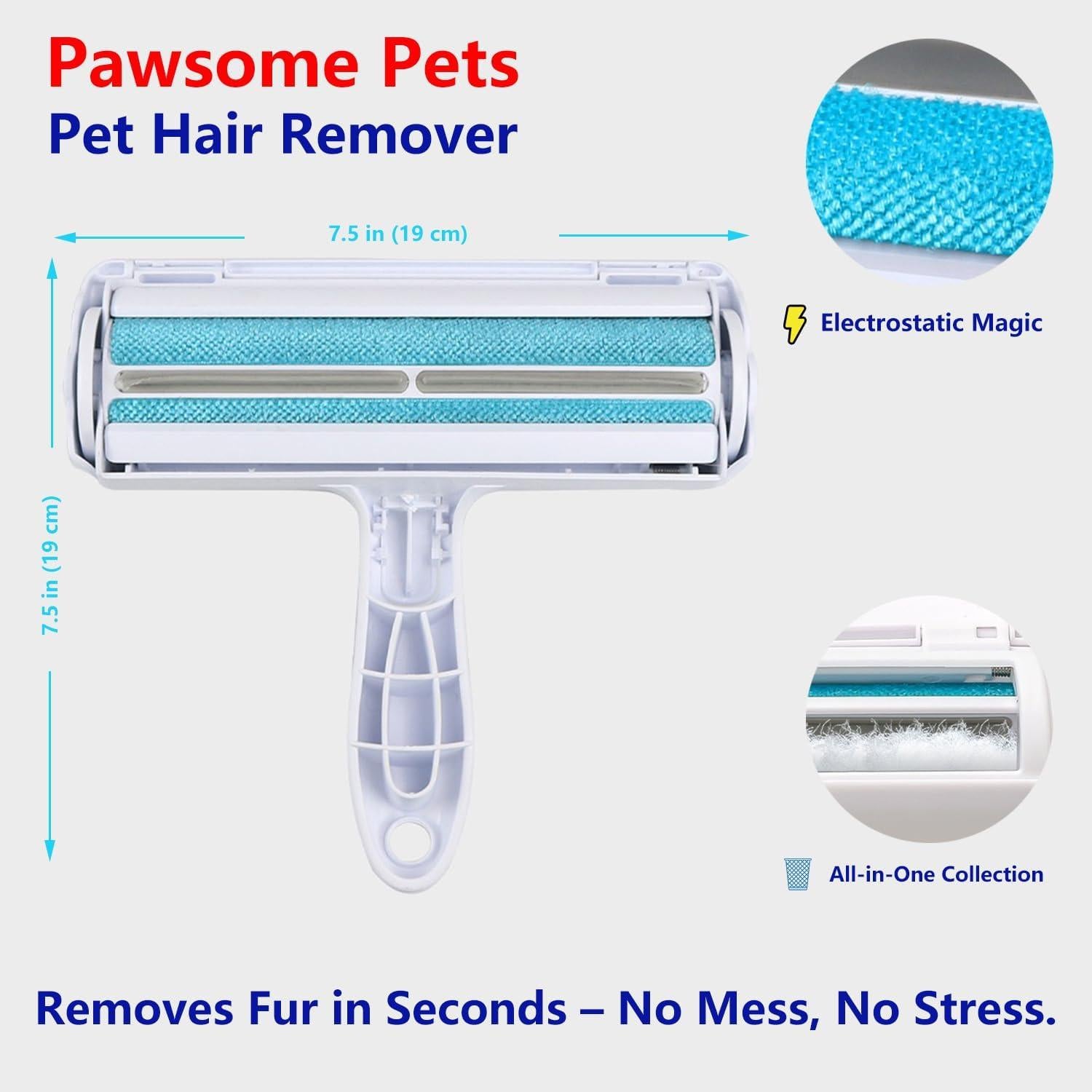 Removedor de Pelo de Mascotas Pawsome Pets - Ecológico y Reutilizable