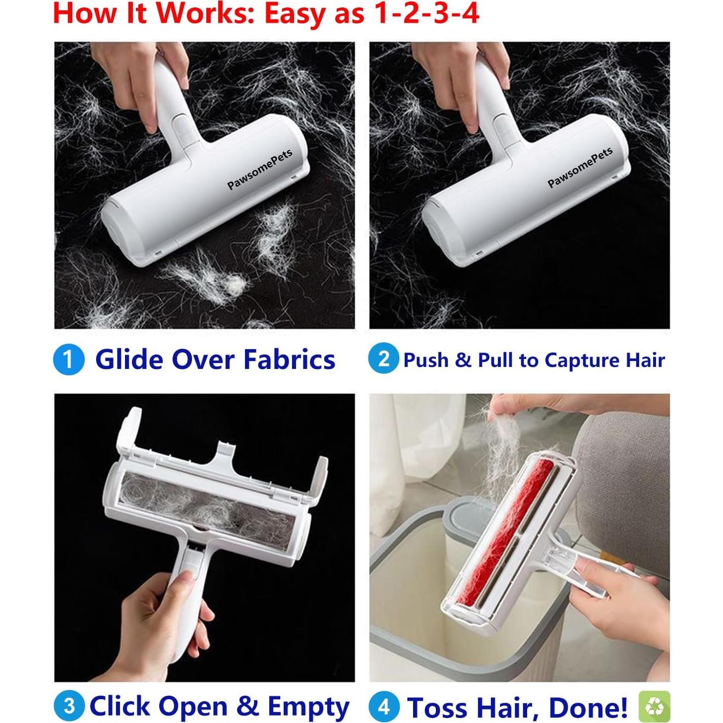 Removedor de Pelo de Mascotas Pawsome Pets - Ecológico y Reutilizable