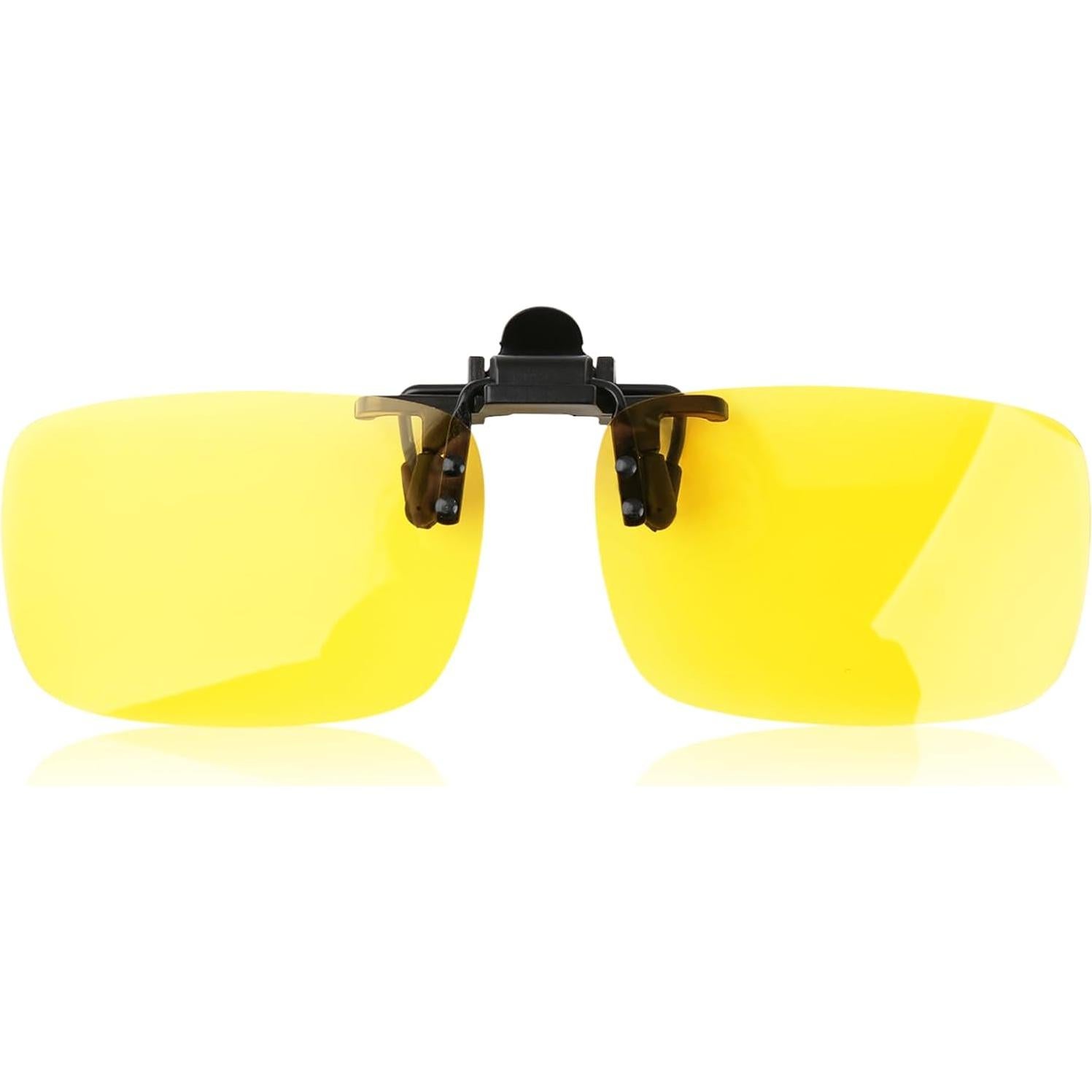 Gafas de Visión Nocturna Polarizadas UV400 Clip Amarillas