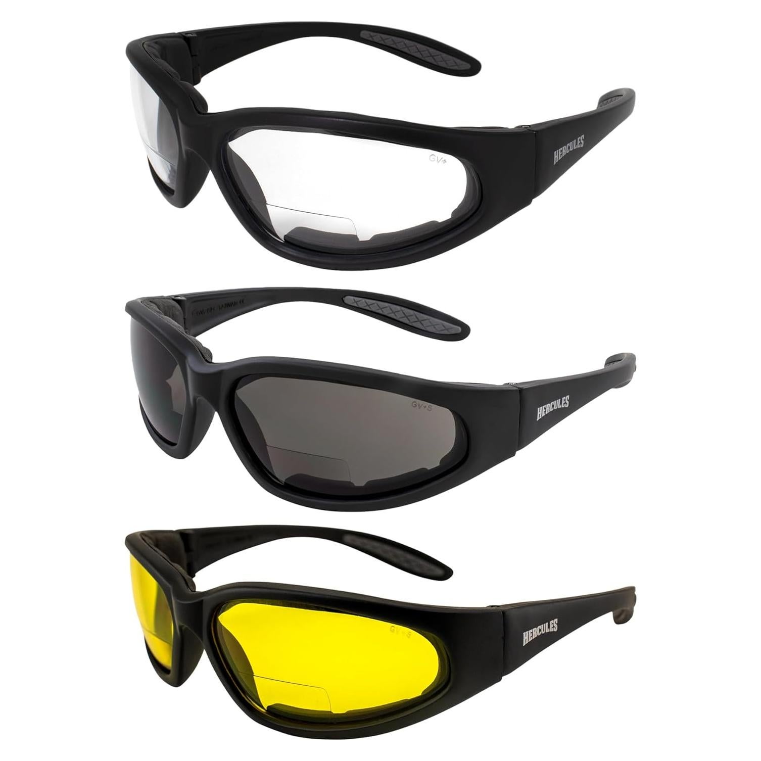 Gafas de Seguridad Bifocales Global Vision Hercules UV400 3 Pares