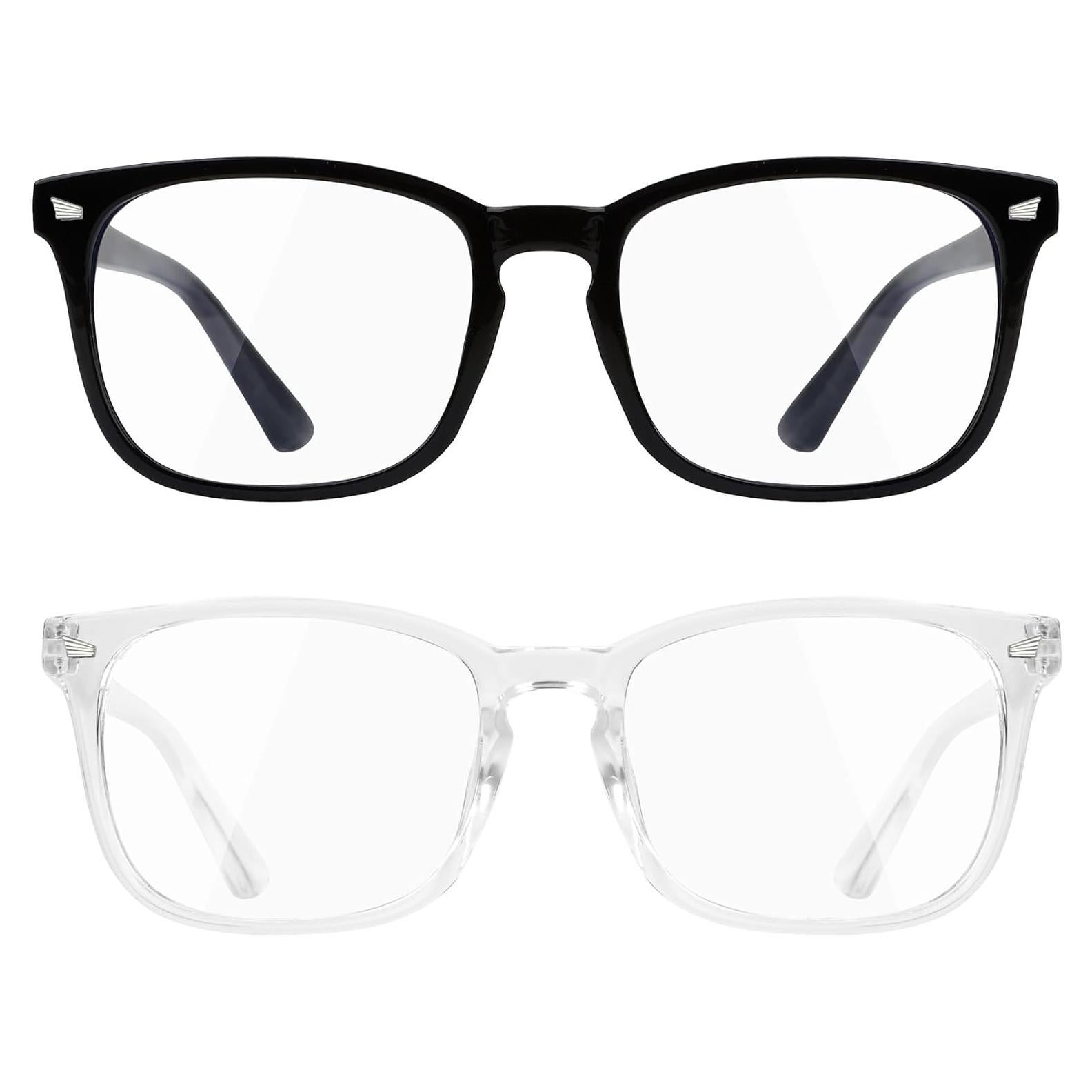 Gafas de Luz Azul 2 Pcs para Hombre y Mujer, Protección UV