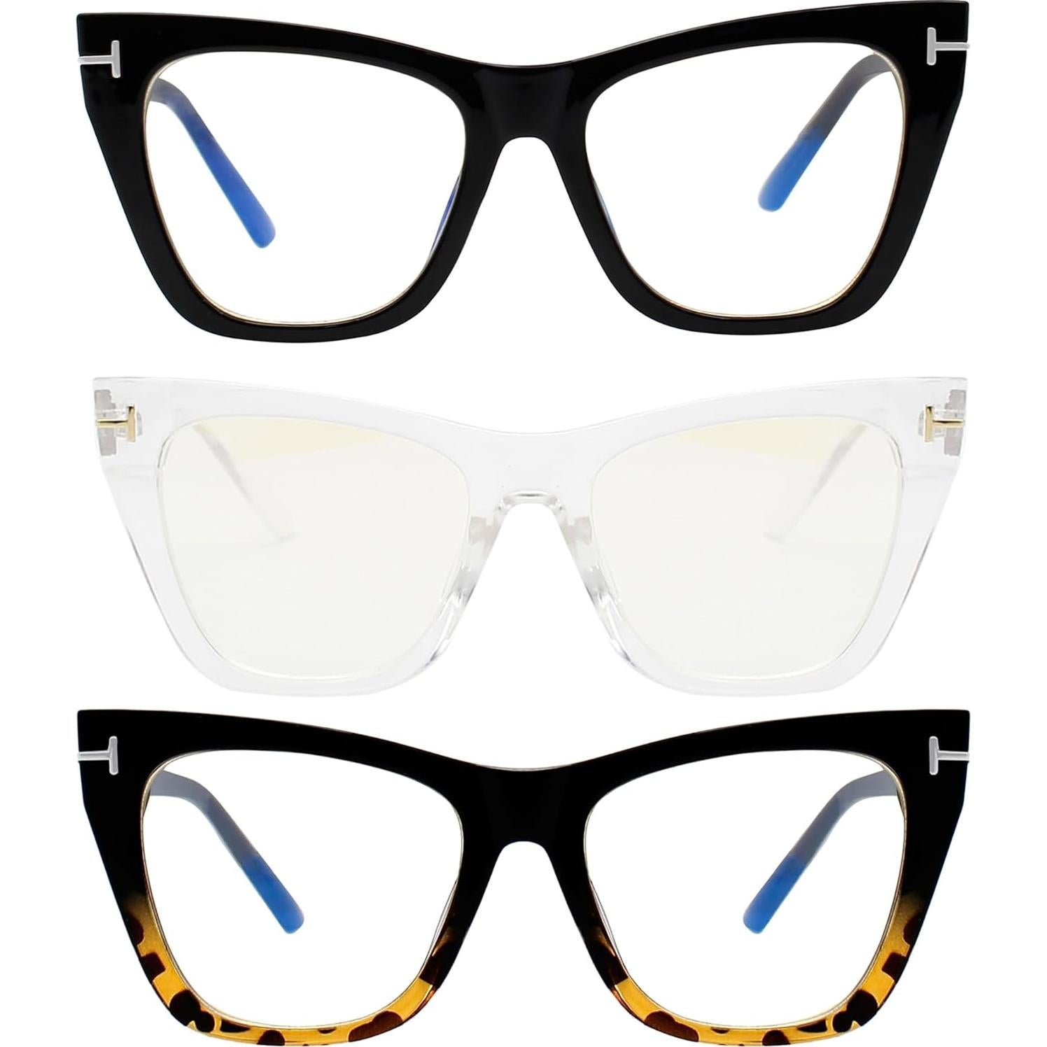 Gafas Yogo Vision Bloqueo Luz Azul UV400 Paquete de 3