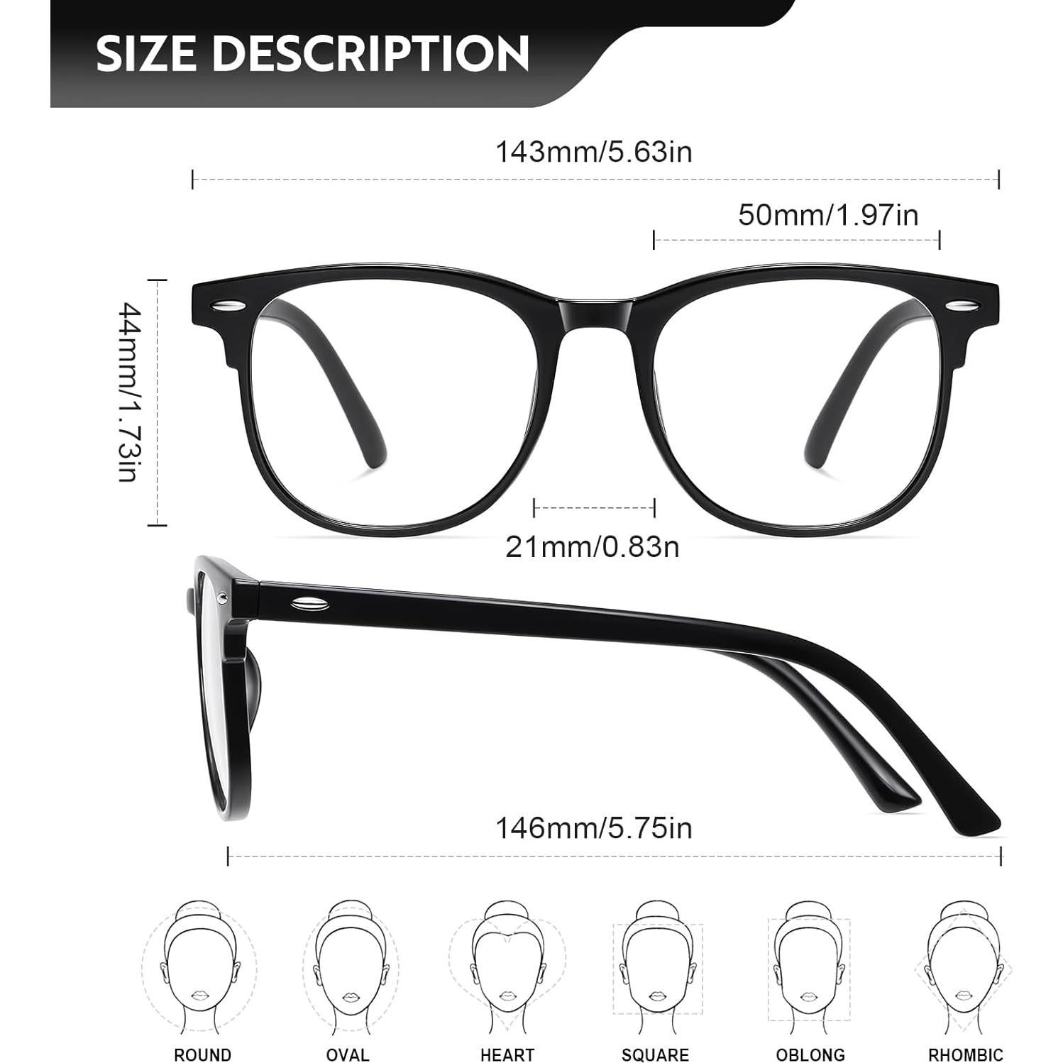 Gafas de bloqueo de luz azul Okany unisex 99.9% protección UV