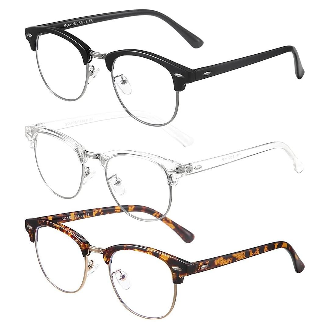 Gafas Bloqueadoras de Luz Azul SOAR&EAGLE 3 Paquetes UV400