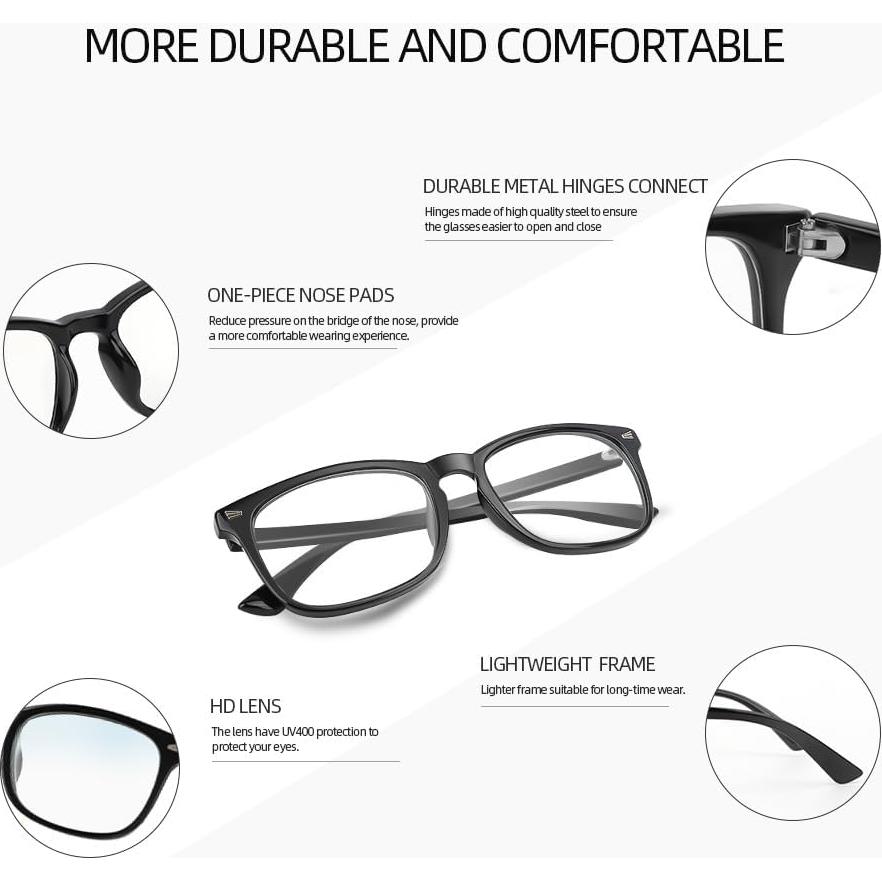 Gafas de luz azul NZKNP para hombres y mujeres - Protección UV